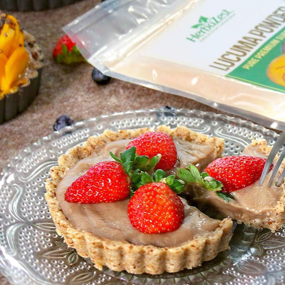 Polvo de Lucuma Orgánico HerbaZest 454g - Vegano y Sin Aditivos