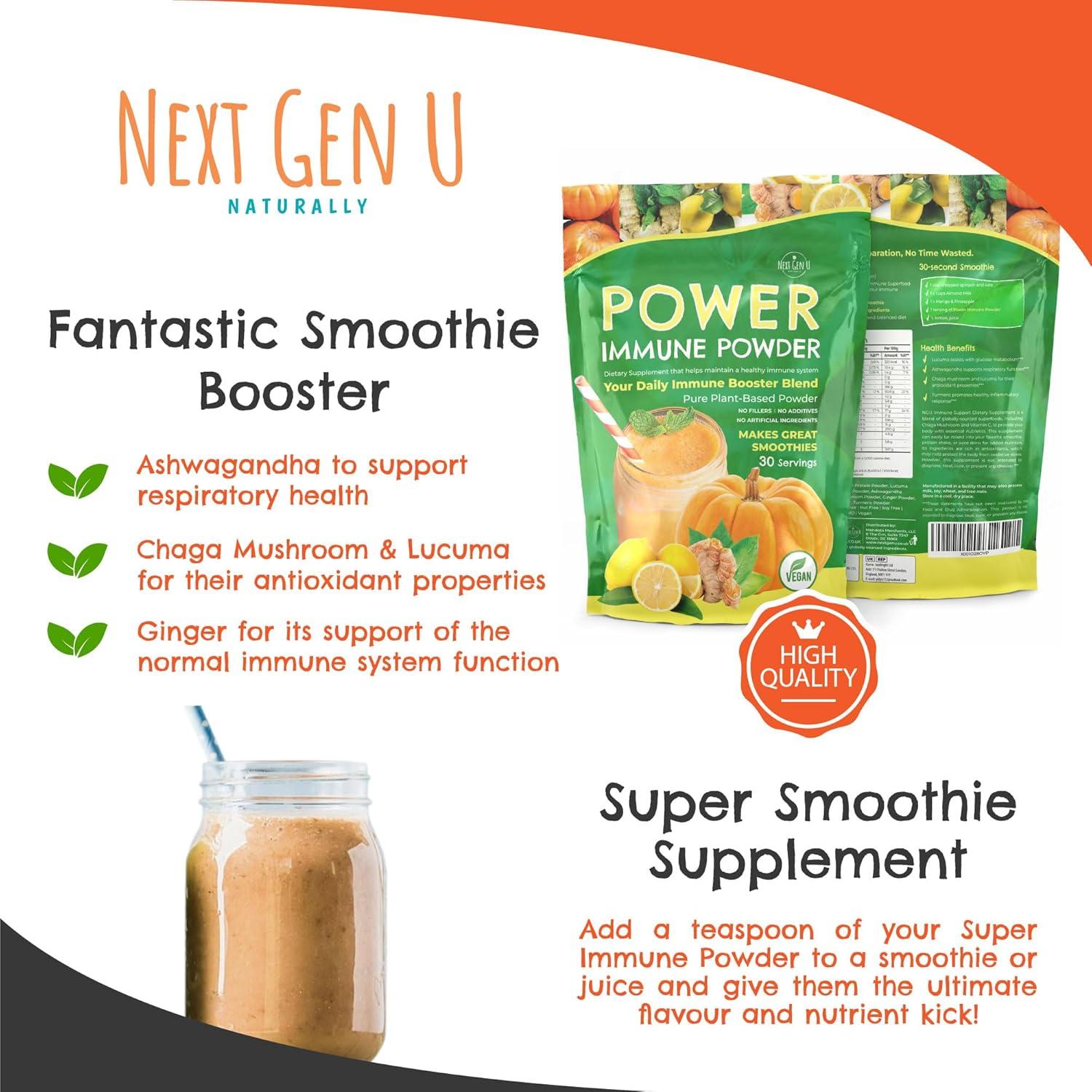 Suplemento Inmunológico en Polvo NGU 150g - Vegano y Sin Gluten