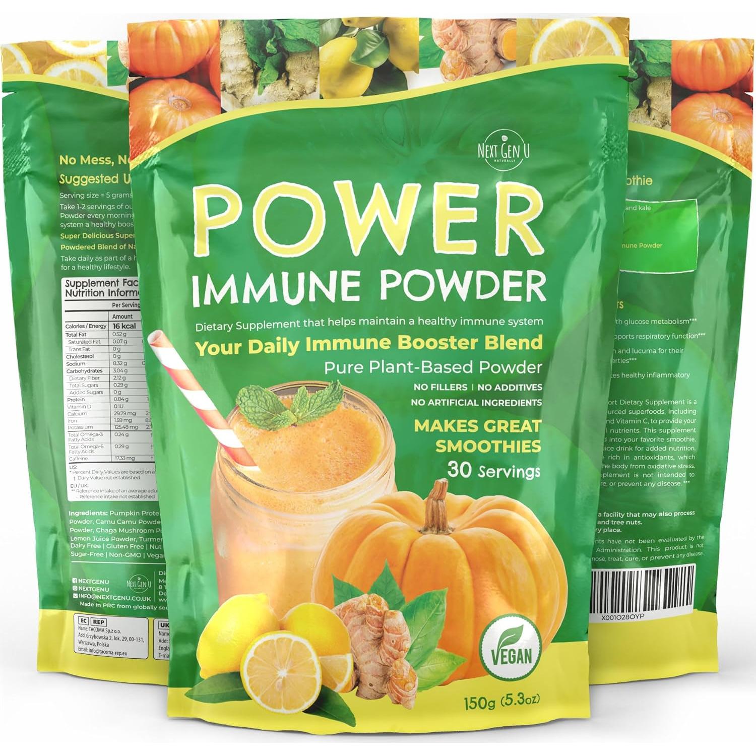 Suplemento Inmunológico en Polvo NGU 150g - Vegano y Sin Gluten