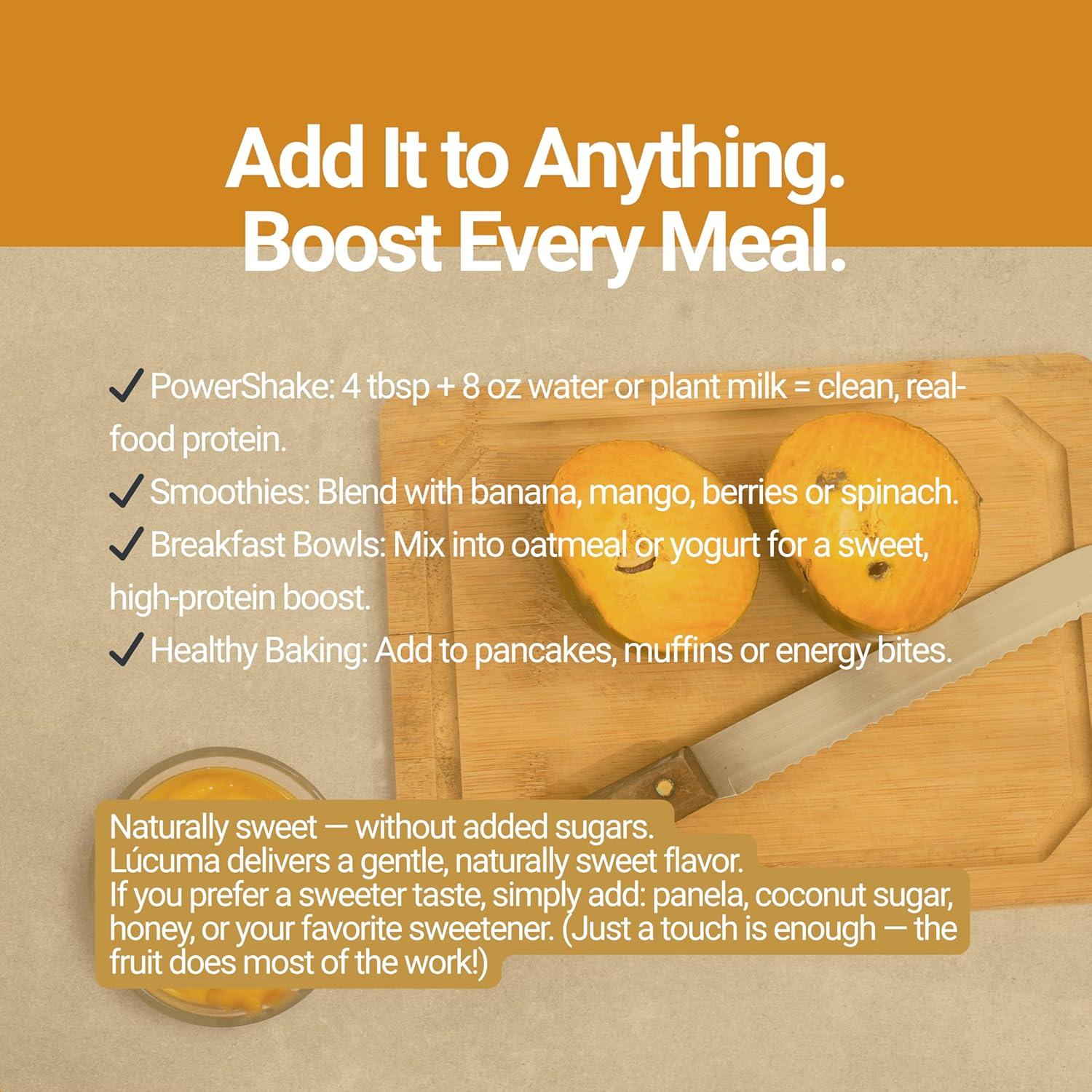 Batido de Proteína Lucuma SEED - 20g Proteína Vegetal, Bajo en Azúcar