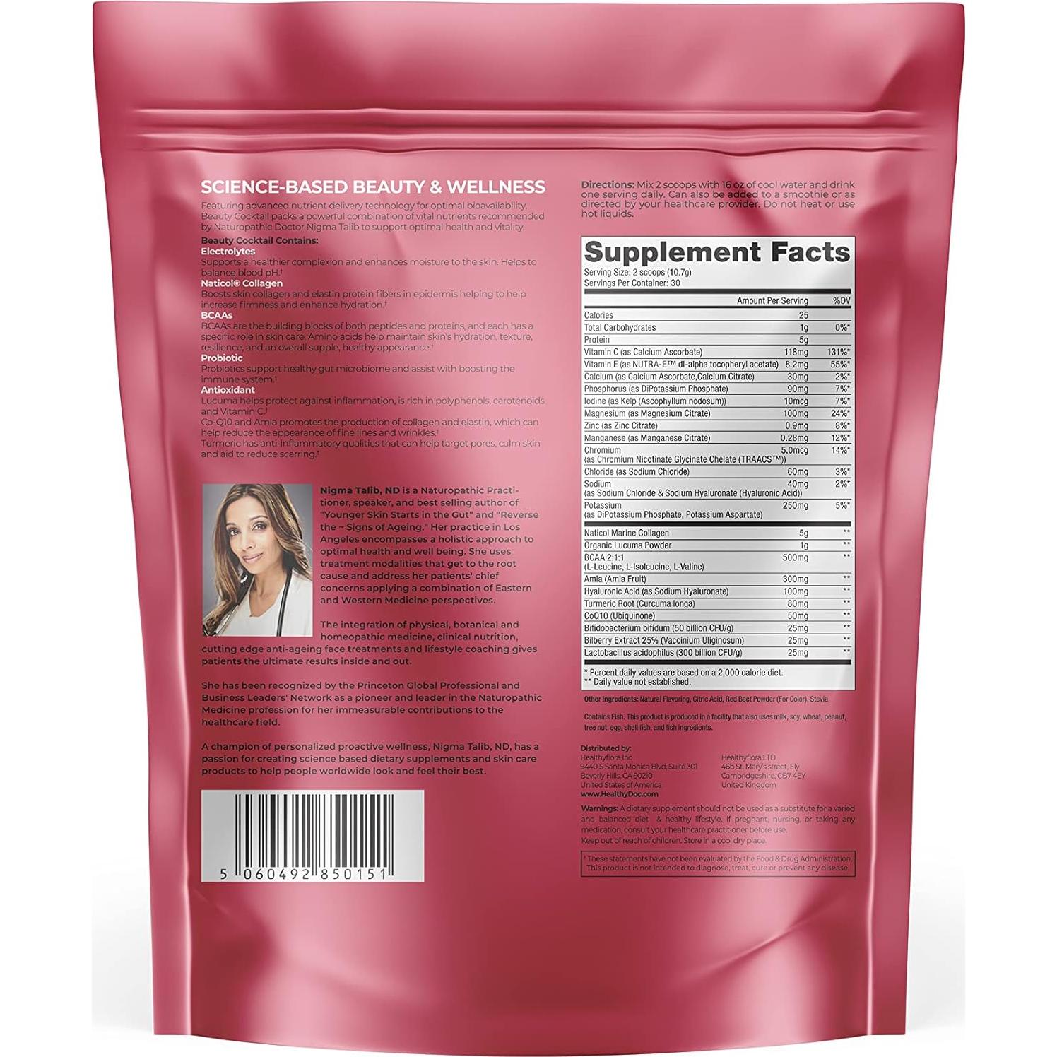 Polvo de Cóctel de Belleza Dr. Nigma 320g - Hidratación Natural