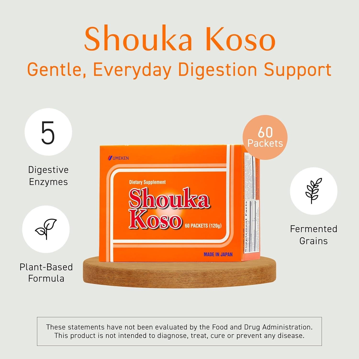 Umeken Shouka Koso Enzimas Digestivas Probioticas 120 Paquetes