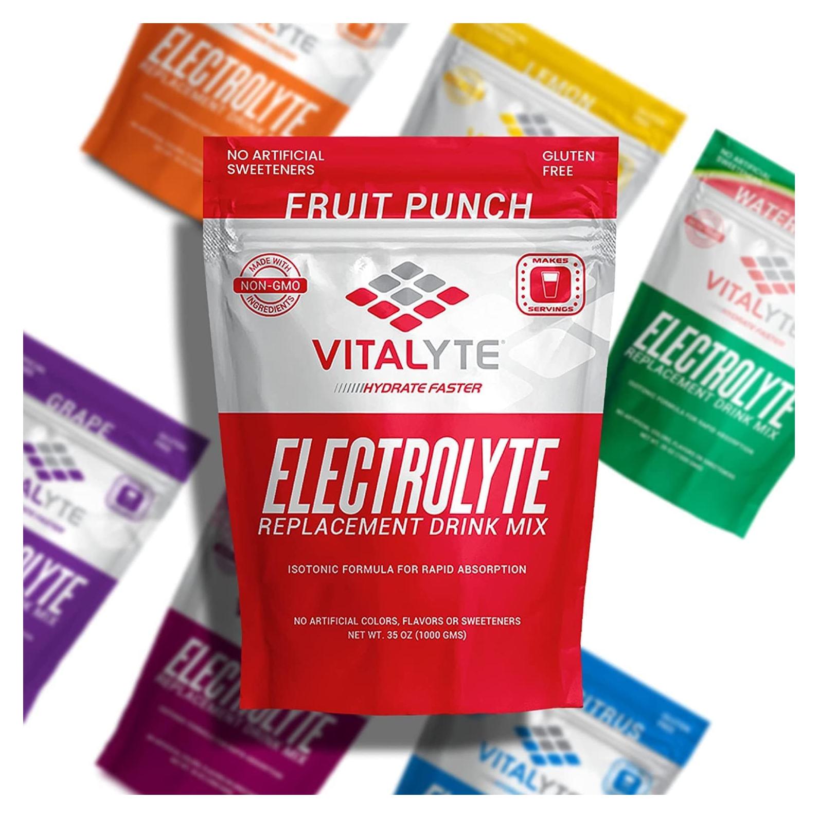 Mezcla de Bebida Isotónica Vitalyte 6 Paquetes Ponche de Frutas