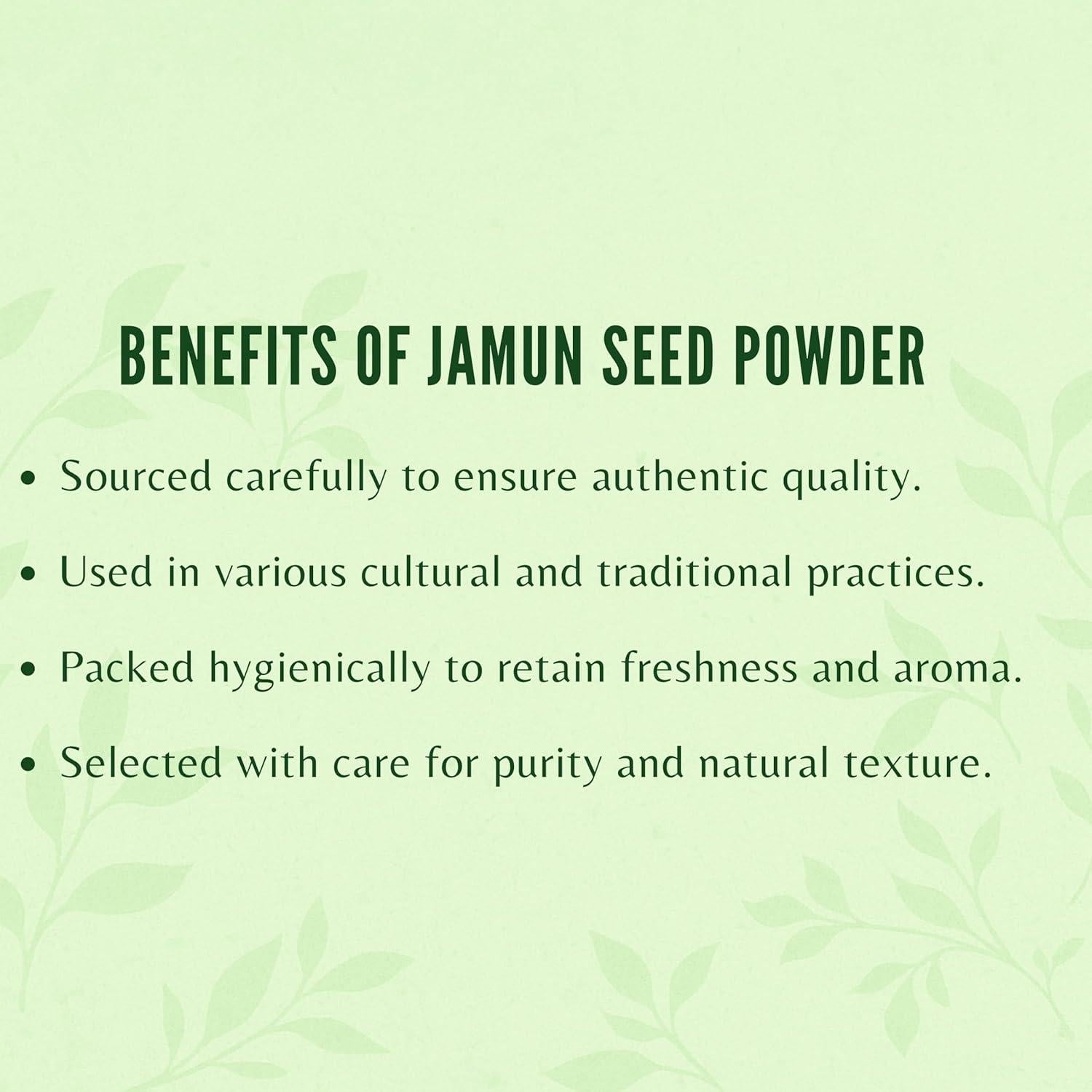 Polvo de Semilla de Jamun 200 g AYURVEDASHREE 100% Natural