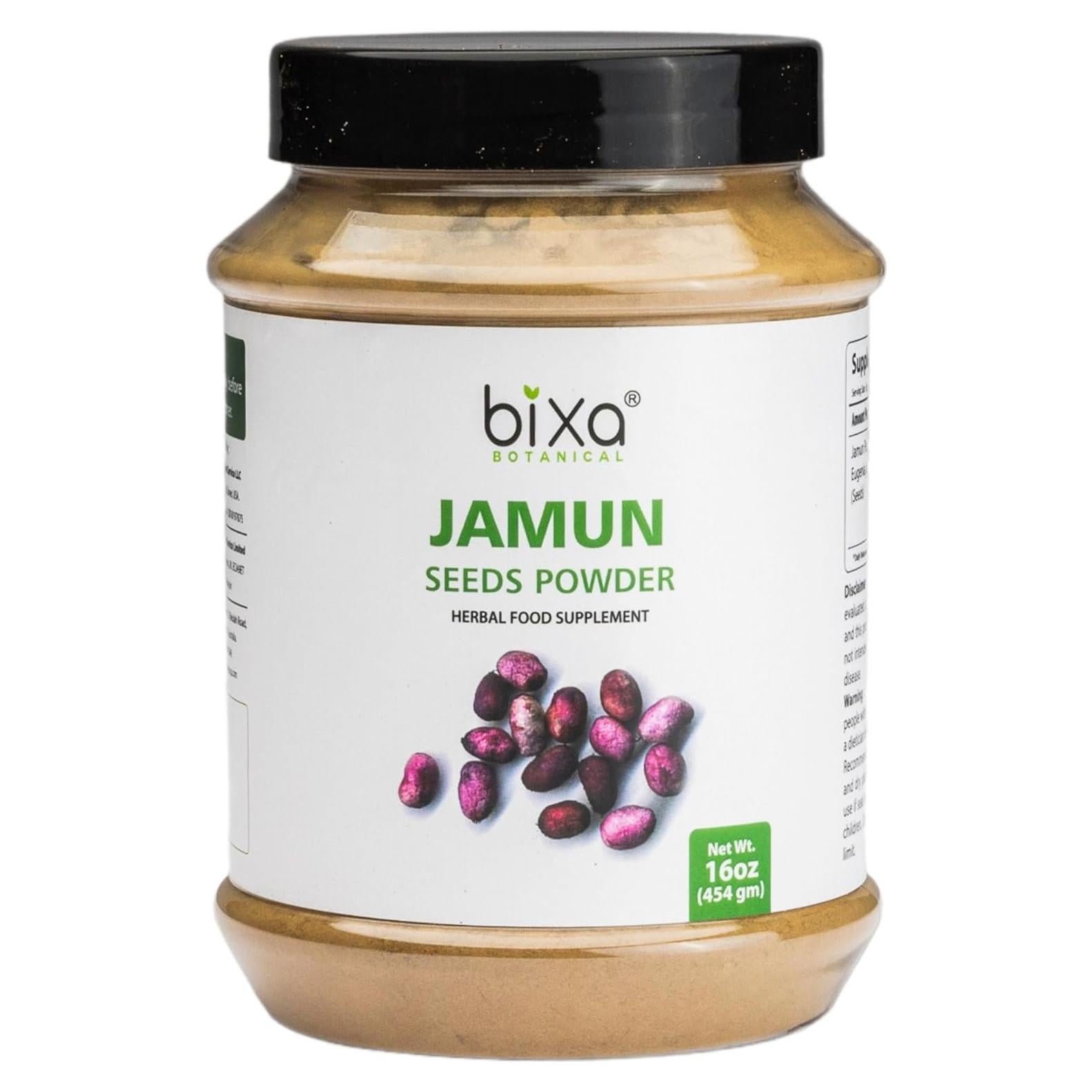 Polvo de Semilla de Jamun Bixa Botanical 450g - Suplemento Herbal