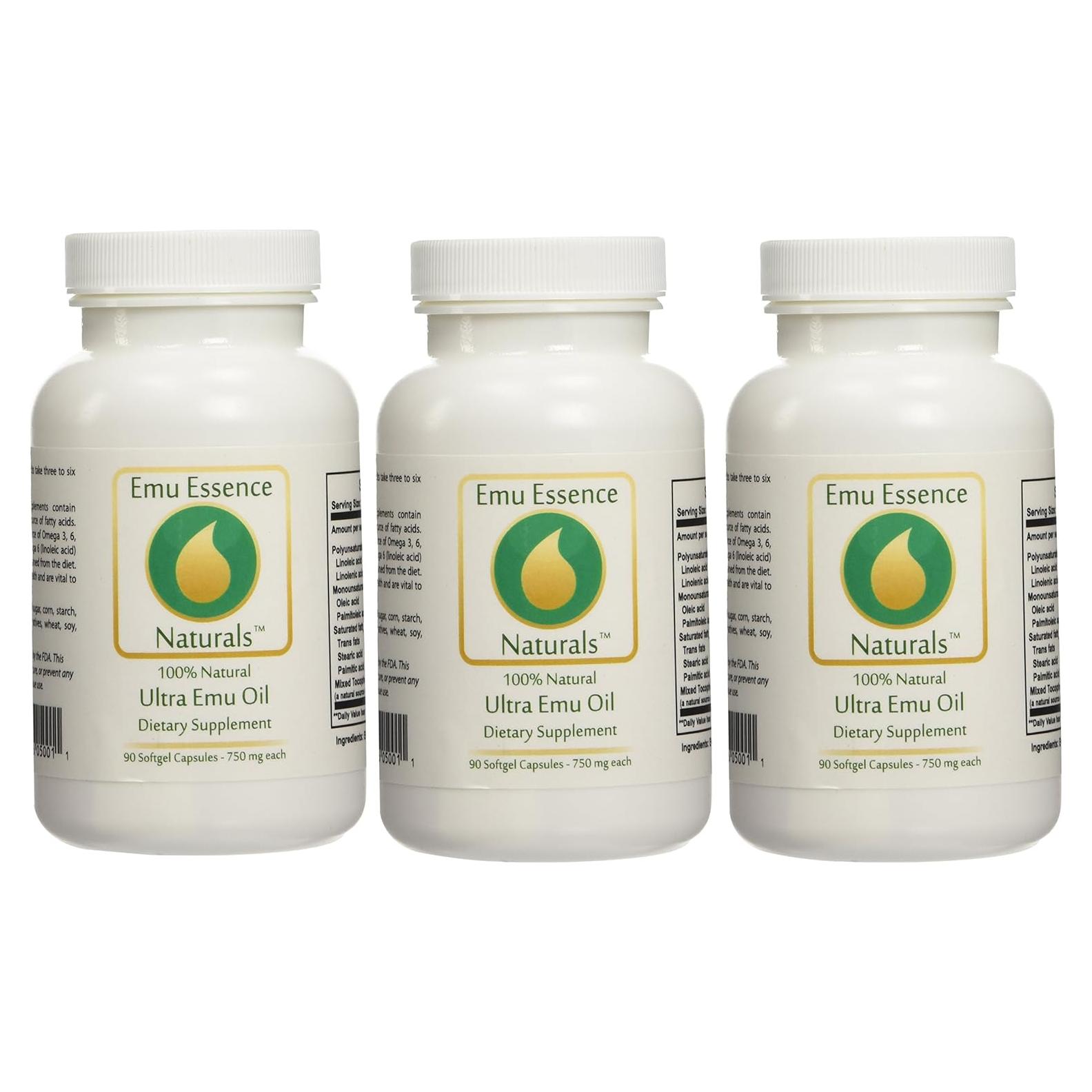 Suplemento Dietético Aceite de Emú Ultra Emu Essence 3 Botellas