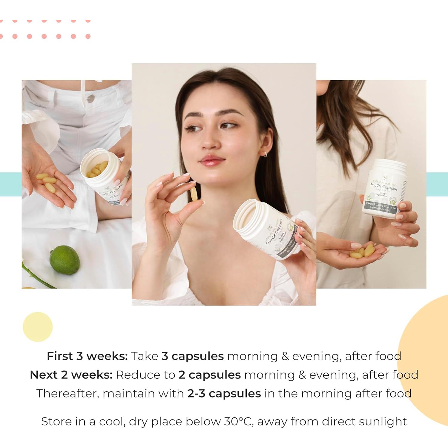 Cápsulas de Aceite de Emú Y-Not Natural 1000mg - 500 Unidades