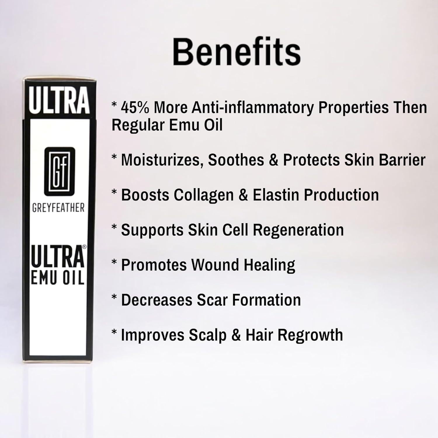 Aceite de Emú Ultra Greyfeather - 45% Antiinflamatorio 68g