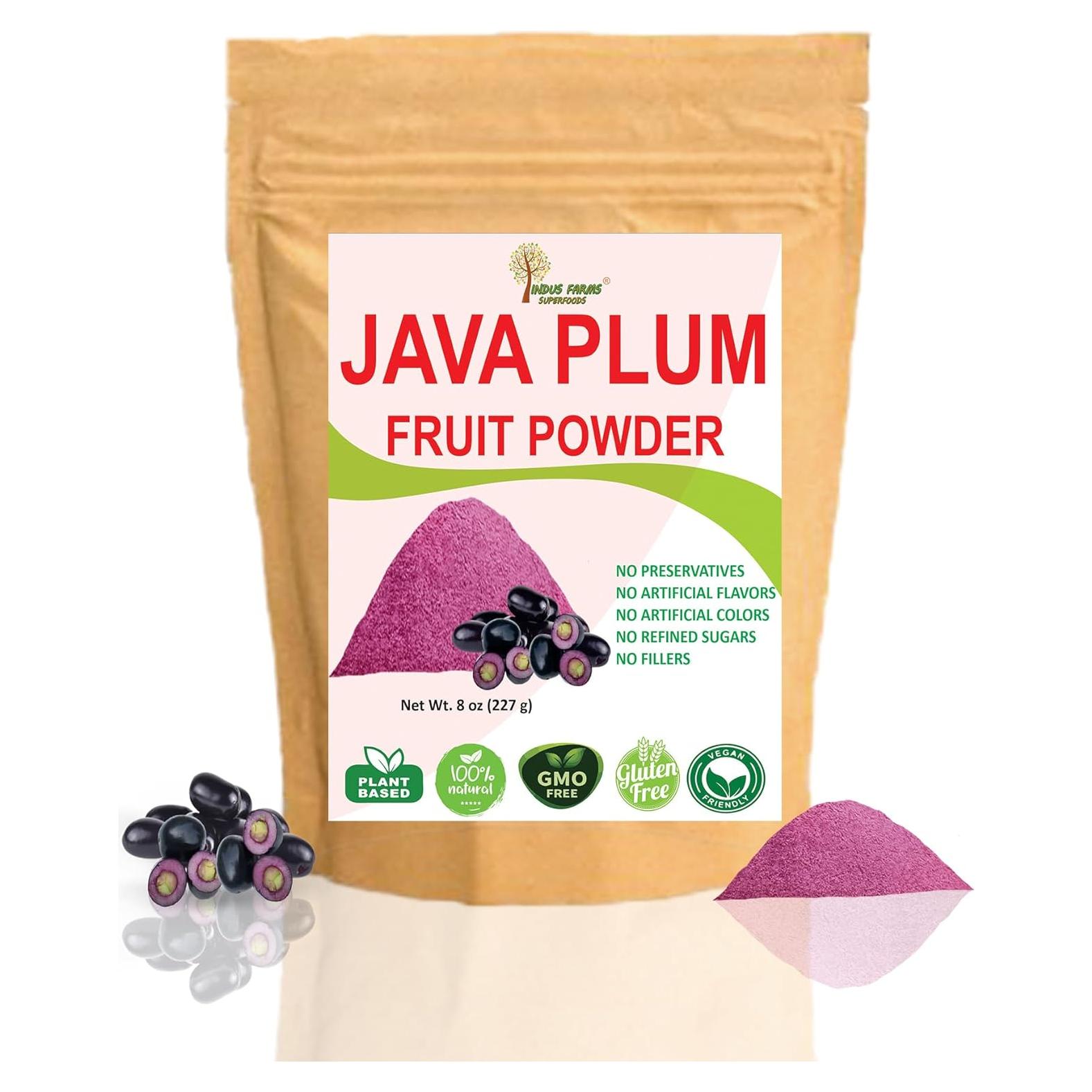 Polvo de Fruta Java Plum Indus Farms Superfoods 227 g - Vegano