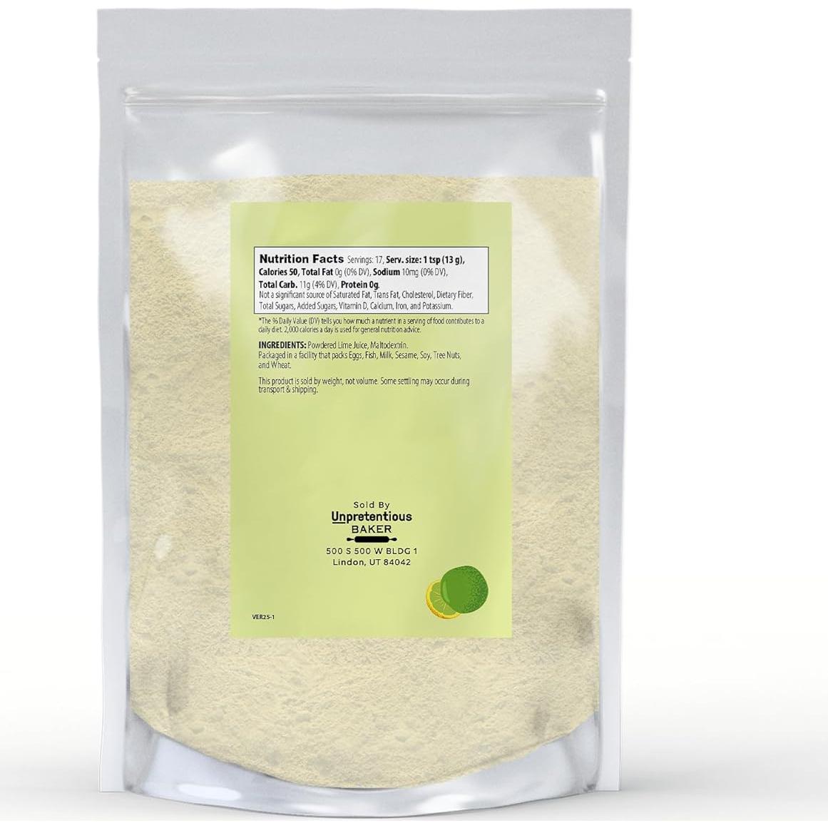 Polvo de Jugo de Lima Sin Pretensiones 226.8 g - Sabor Suave