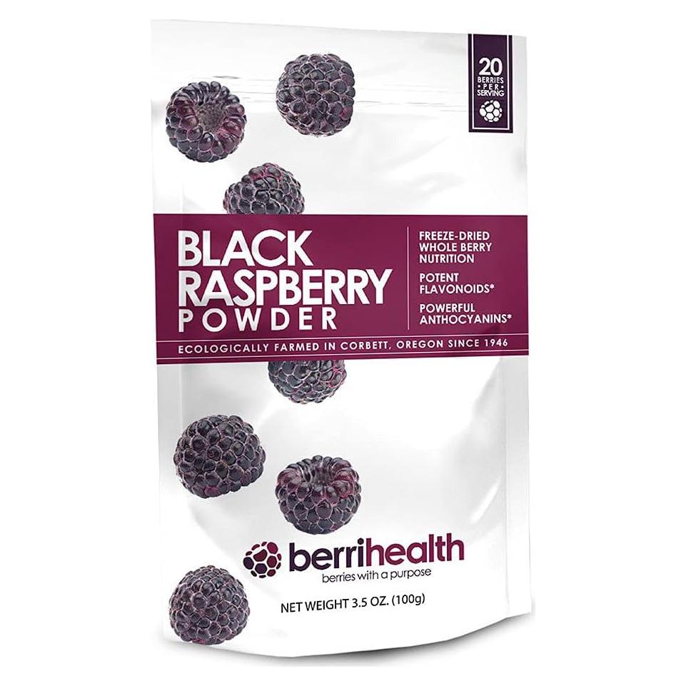 Polvo de Frambuesa Negra BerriHealth 100g - Vegano, Sin Gluten