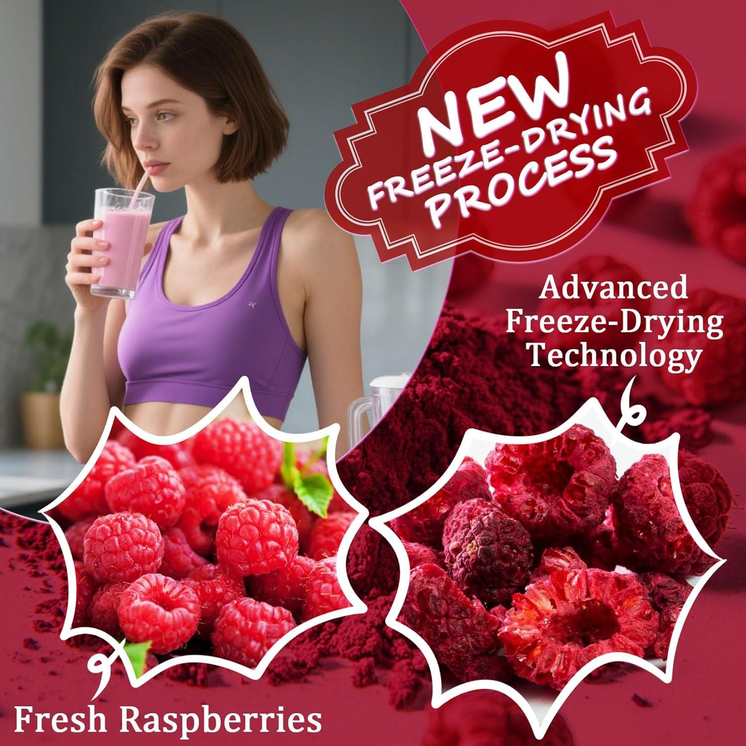 Polvo de Frambuesa Liofilizado 100% Natural - 85g