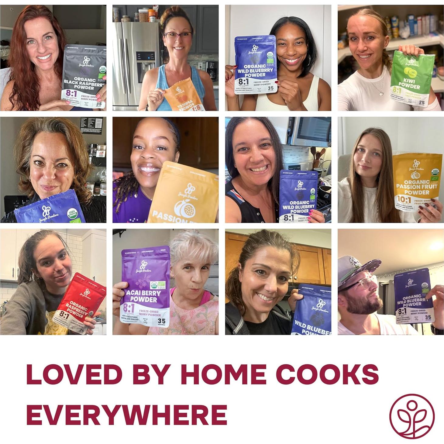 Polvo de Frambuesa Jungle Powders 99g Sin Azúcar Liofilizado