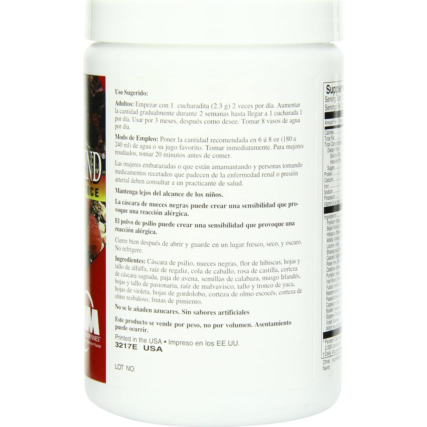 AIM Mezcla de Fibra Herbal Sabor Frambuesa 368.5 g