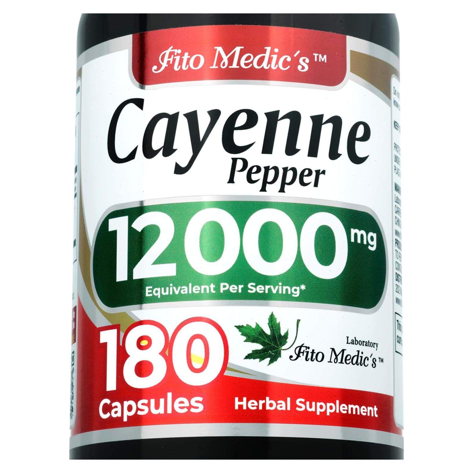 Cápsulas de Pimienta de Cayena Orgánica FITO MEDIC'S 600 mg