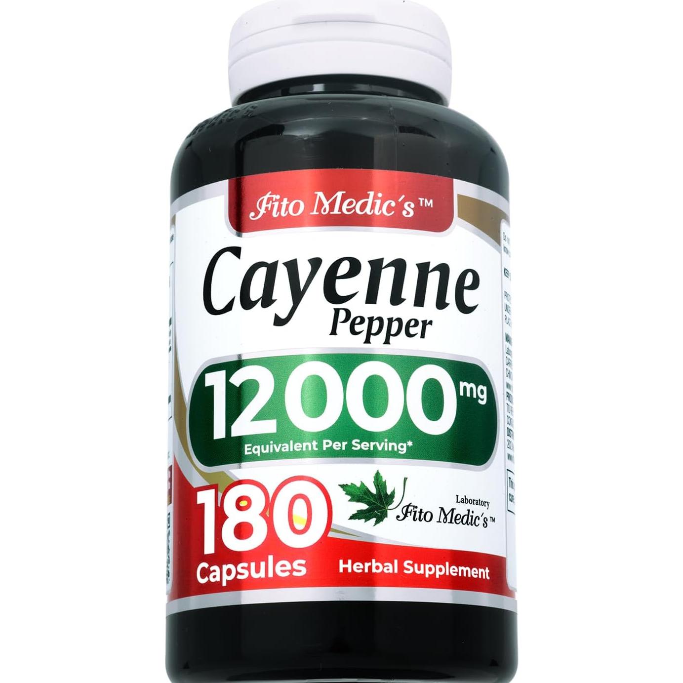 Cápsulas de Pimienta de Cayena Orgánica FITO MEDIC'S 600 mg