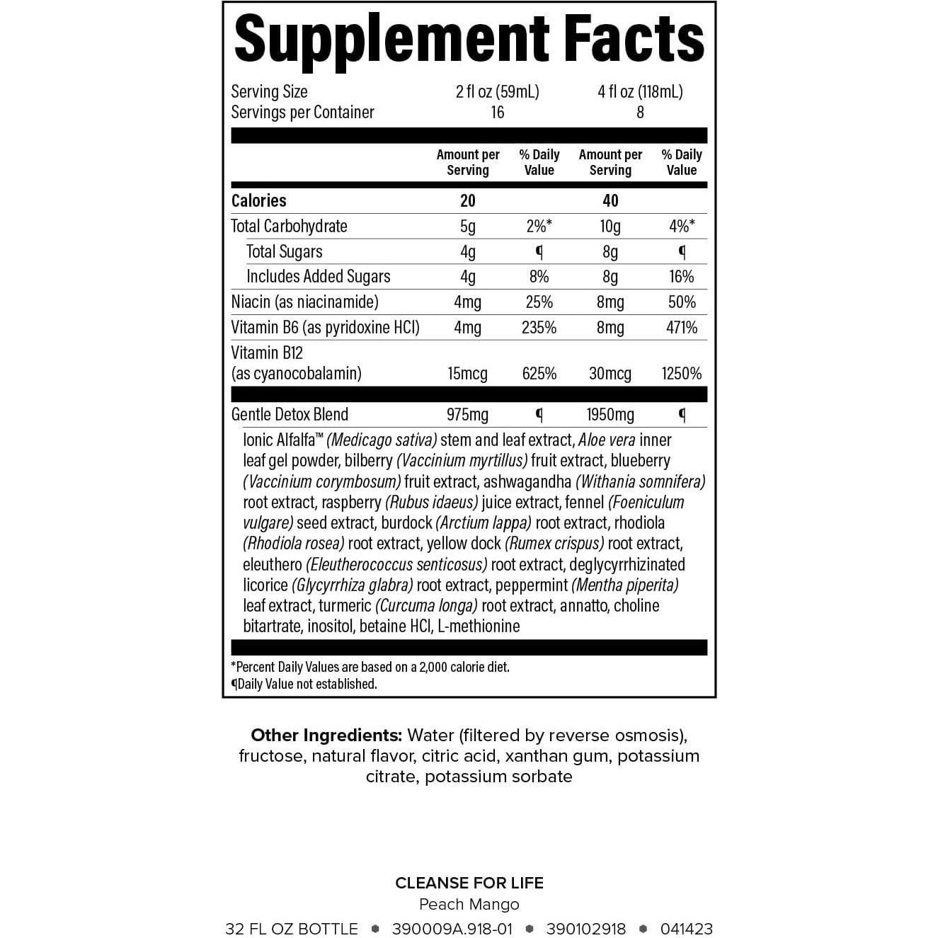 Isagenix Cleanse for Life - Bebida Detox Durazno Mango 0.95L