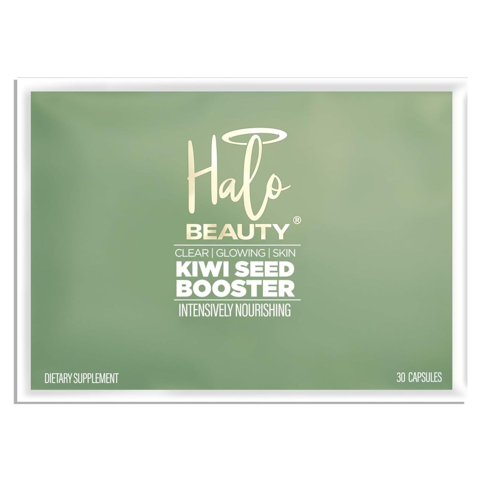 Suplemento Kiwi Seed Booster Halo Beauty - 30 Cápsulas Veganas