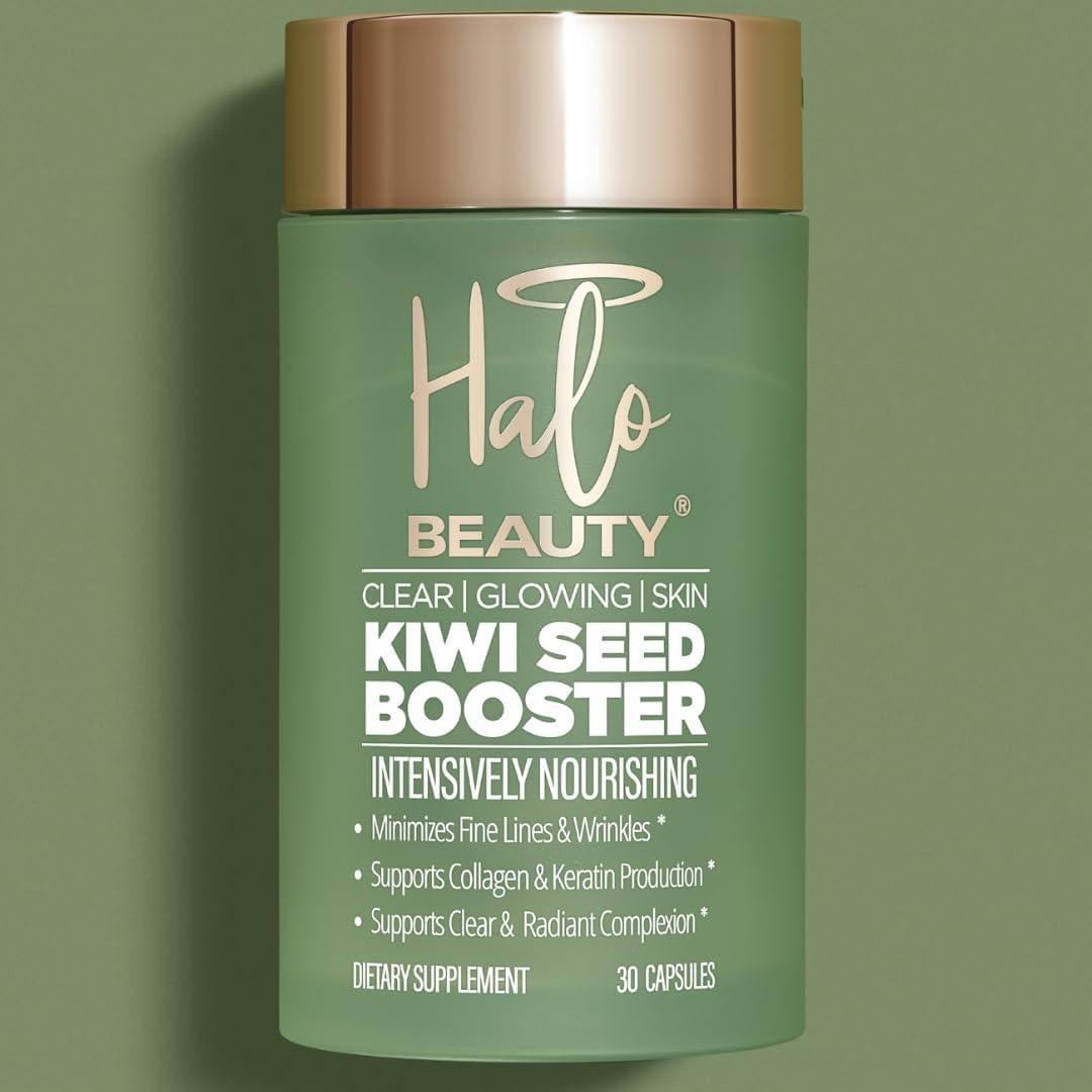 Suplemento Kiwi Seed Booster Halo Beauty - 30 Cápsulas Veganas