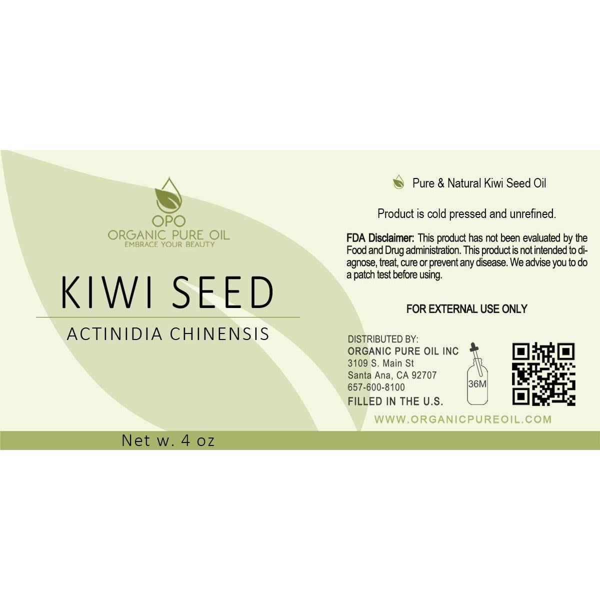 Aceite de Semilla de Kiwi Orgánico Puro 118 ml - Hidratante Vegano