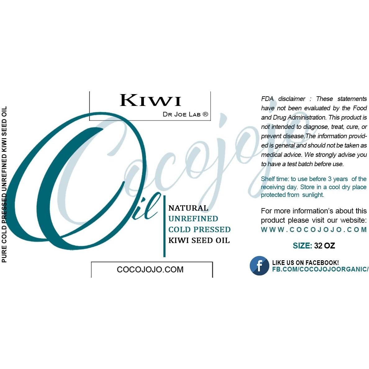 Aceite de Semilla de Kiwi Dr Joe Lab 946 ml Puro Natural Hidratante