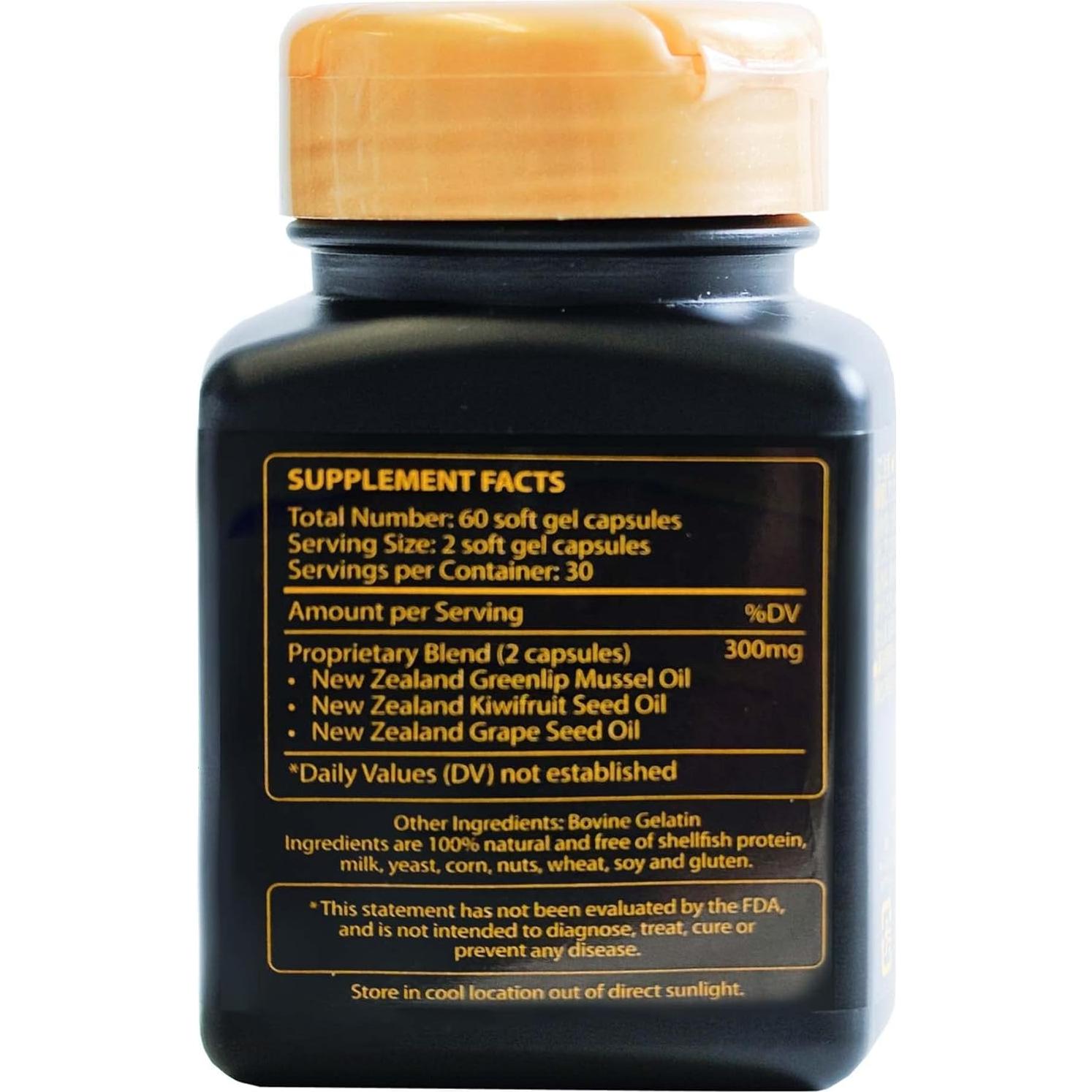 Cápsulas Omega 3 Moxxor de Mejillón de Labio Verde 60 Unidades