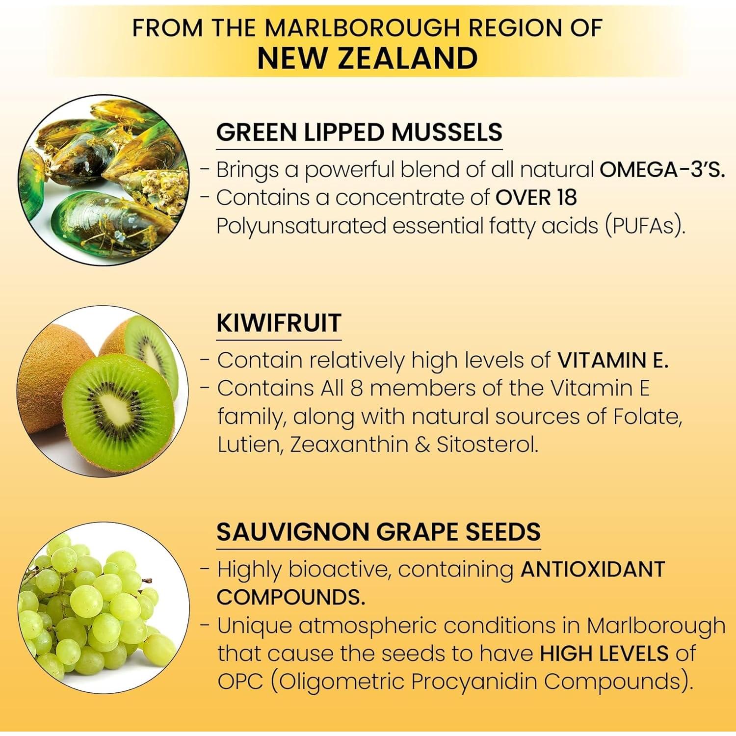 Cápsulas Omega 3 Moxxor de Mejillón de Labio Verde 60 Unidades