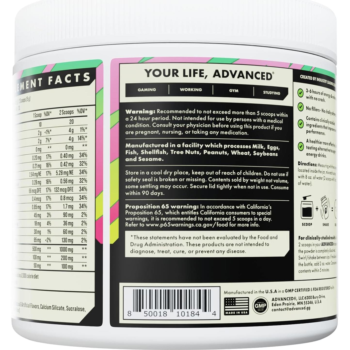 Fórmula Energizante Avanzada con Electrolitos - Baya de Guayaba - 40 Porciones