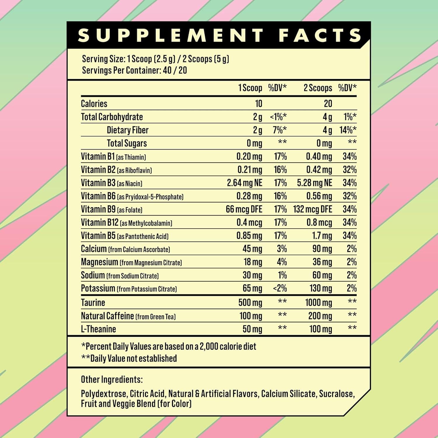 Fórmula Energizante Avanzada con Electrolitos - Baya de Guayaba - 40 Porciones