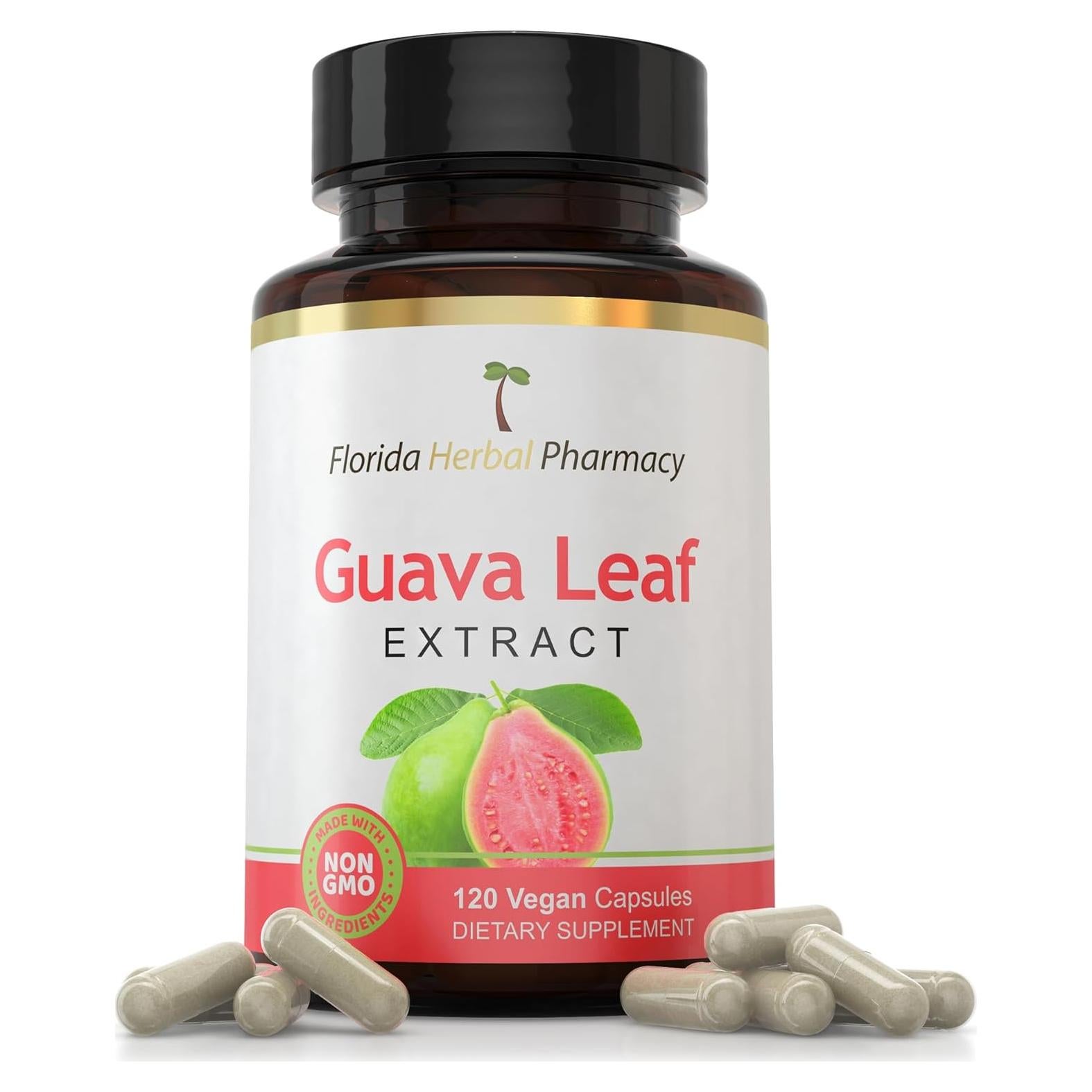 Suplemento Herbal Extracto de Hoja de Guayaba 500 mg 120 Cápsulas