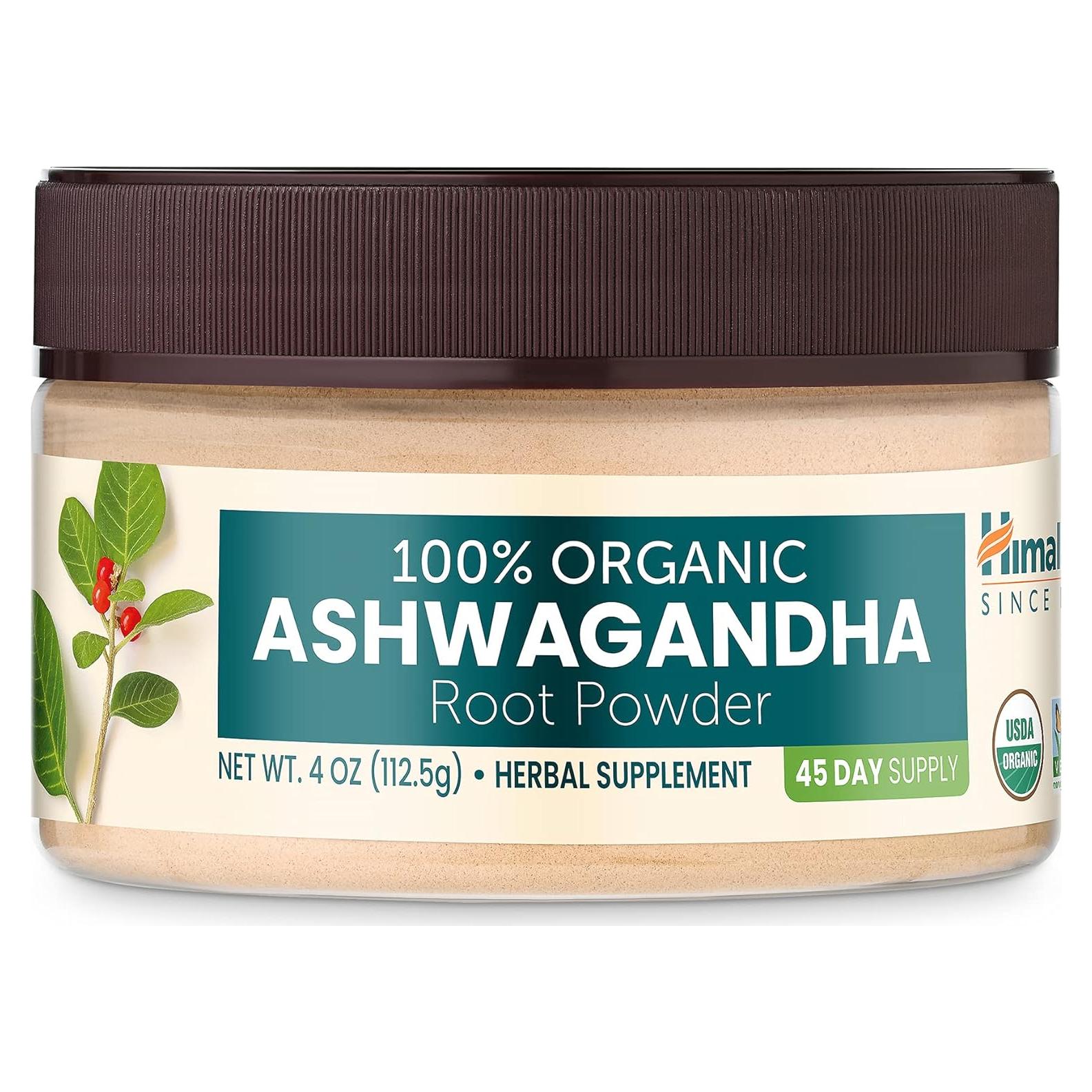 Polvo de Ashwagandha Orgánico Himalaya 113.4 g - Alivio Estrés