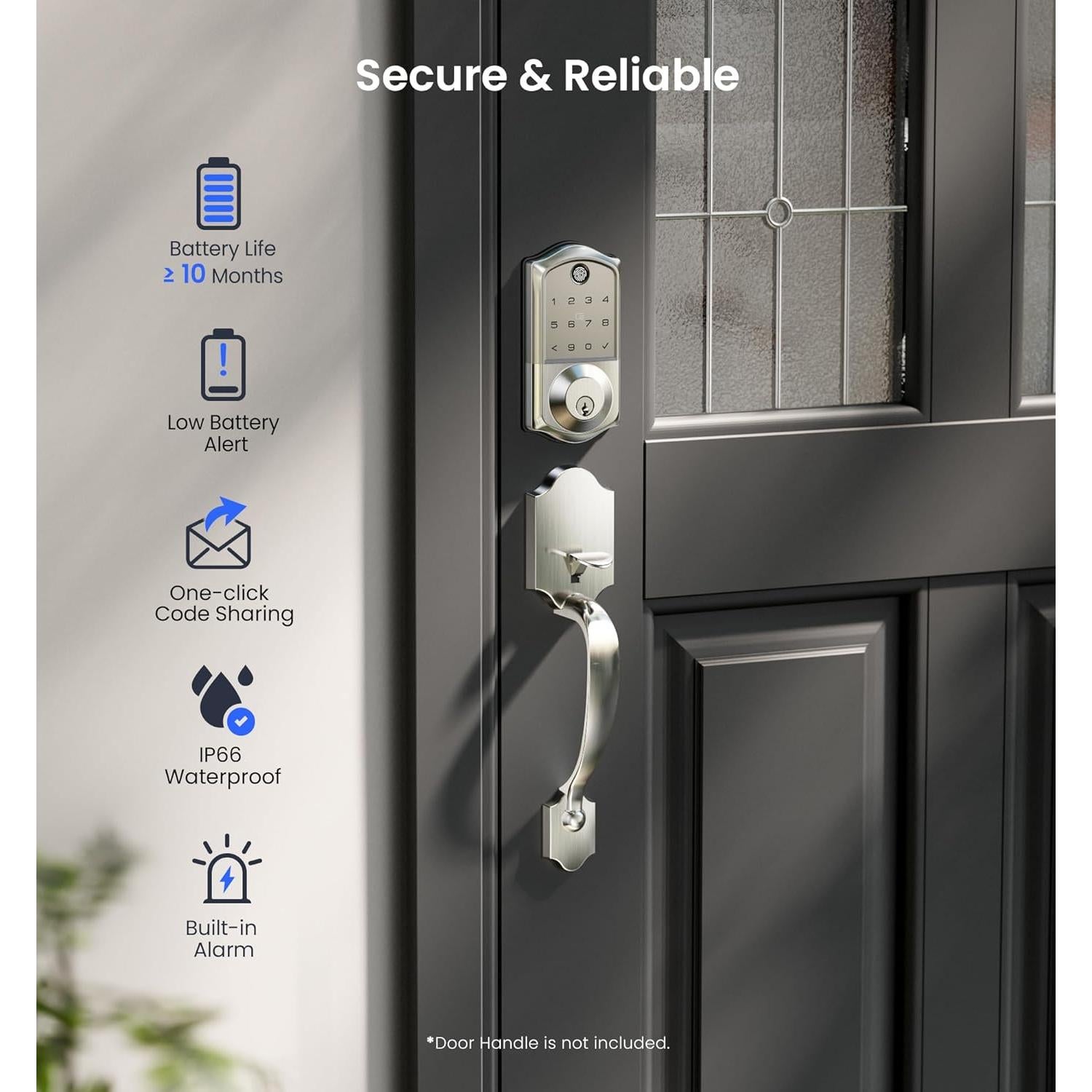 Cerradura Inteligente Veise VE017 con Huella Dactilar y App