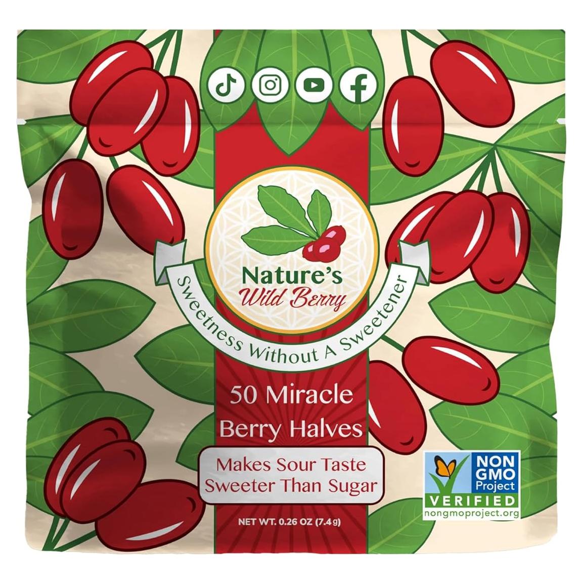 Berries Milagrosas Nature's Wild Berry - 50 Mitades Liofilizadas