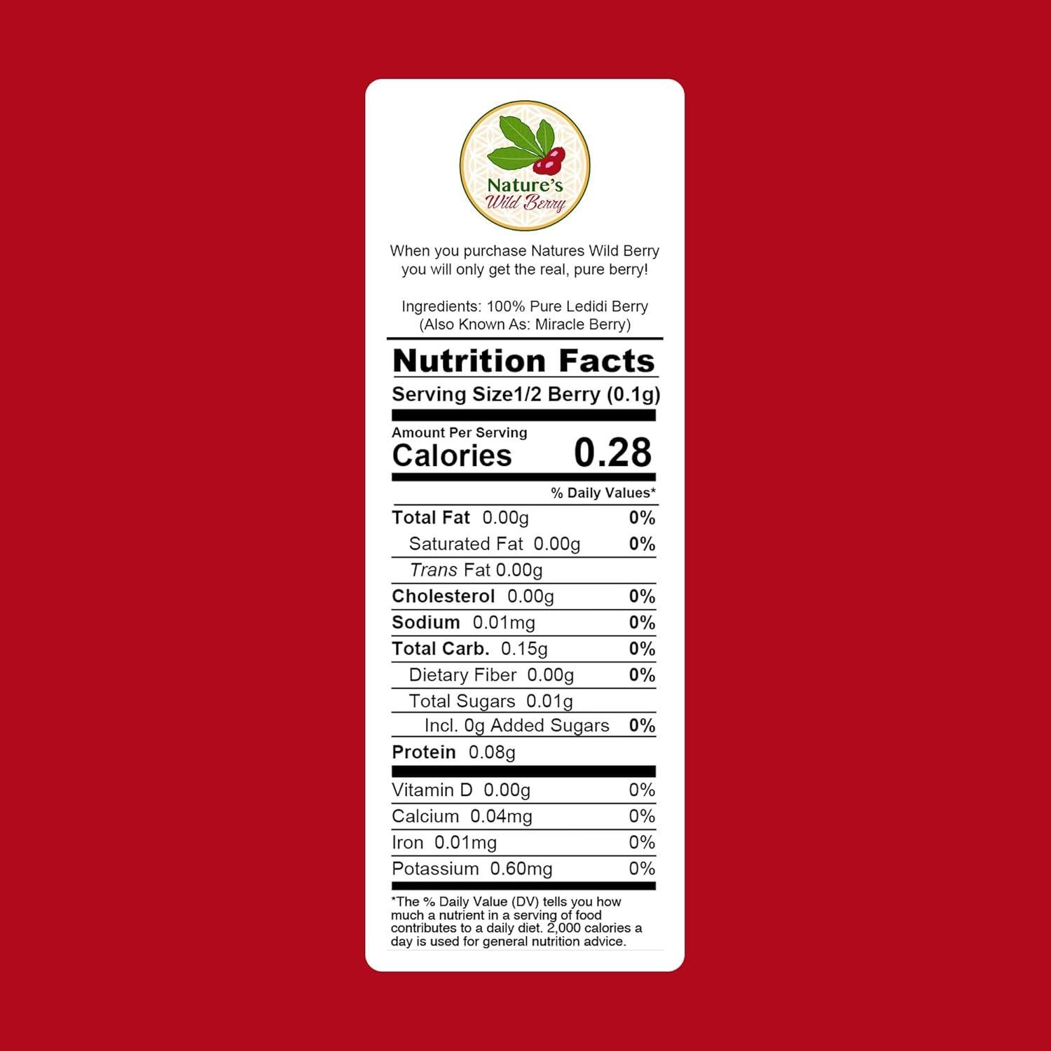 Berries Milagrosas Nature's Wild Berry - 50 Mitades Liofilizadas