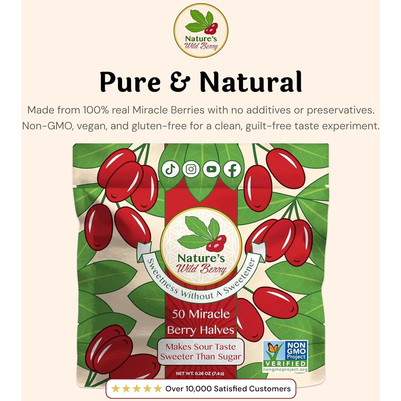 Berries Milagrosas Nature's Wild Berry - 50 Mitades Liofilizadas