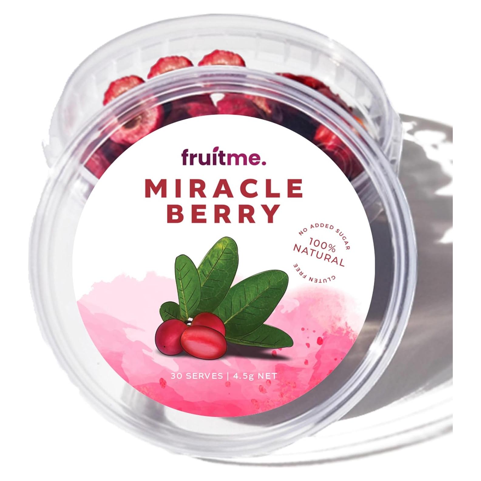 Baya Milagrosa Entera - 30 Mitades Secas - Endulzante Natural