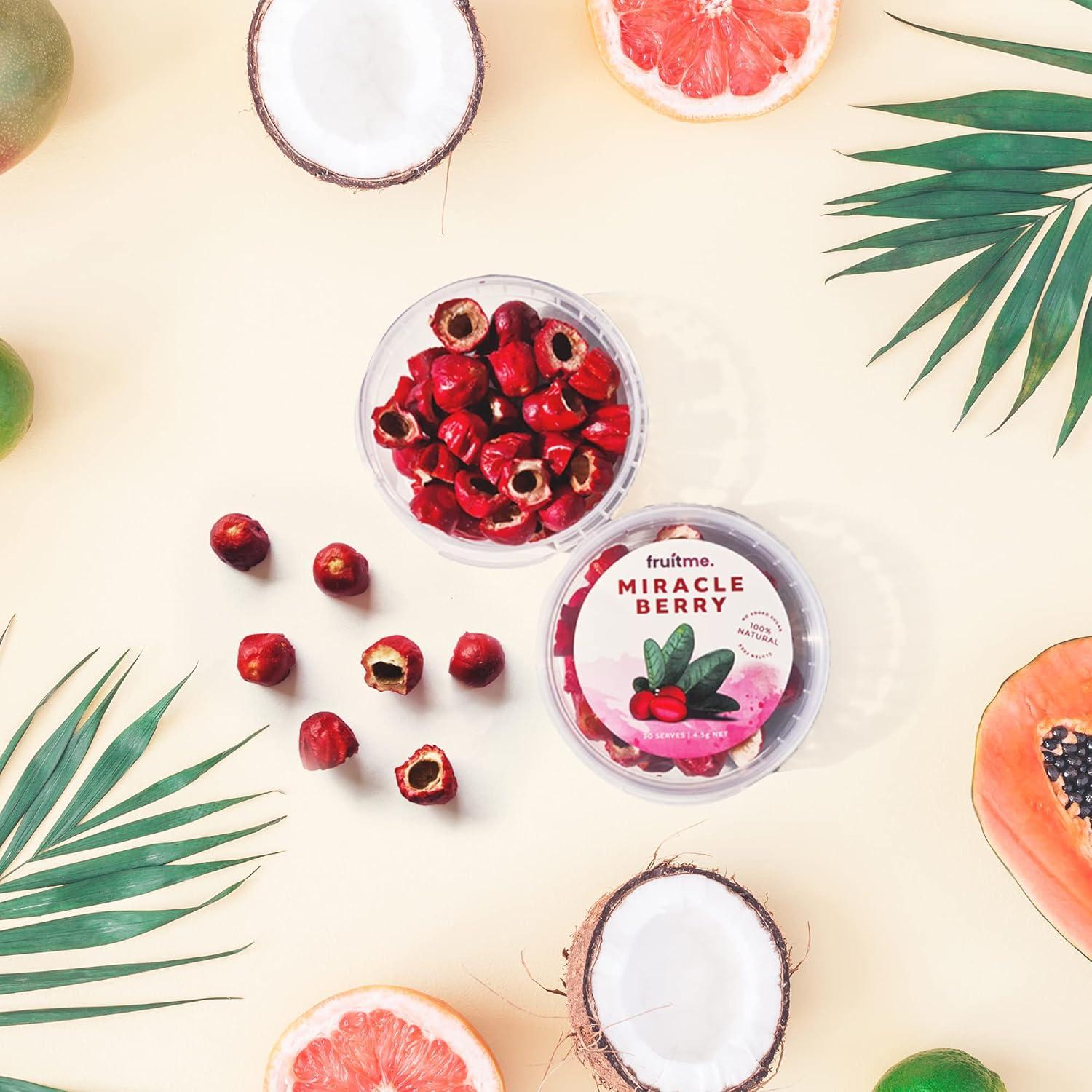 Baya Milagrosa Entera - 30 Mitades Secas - Endulzante Natural