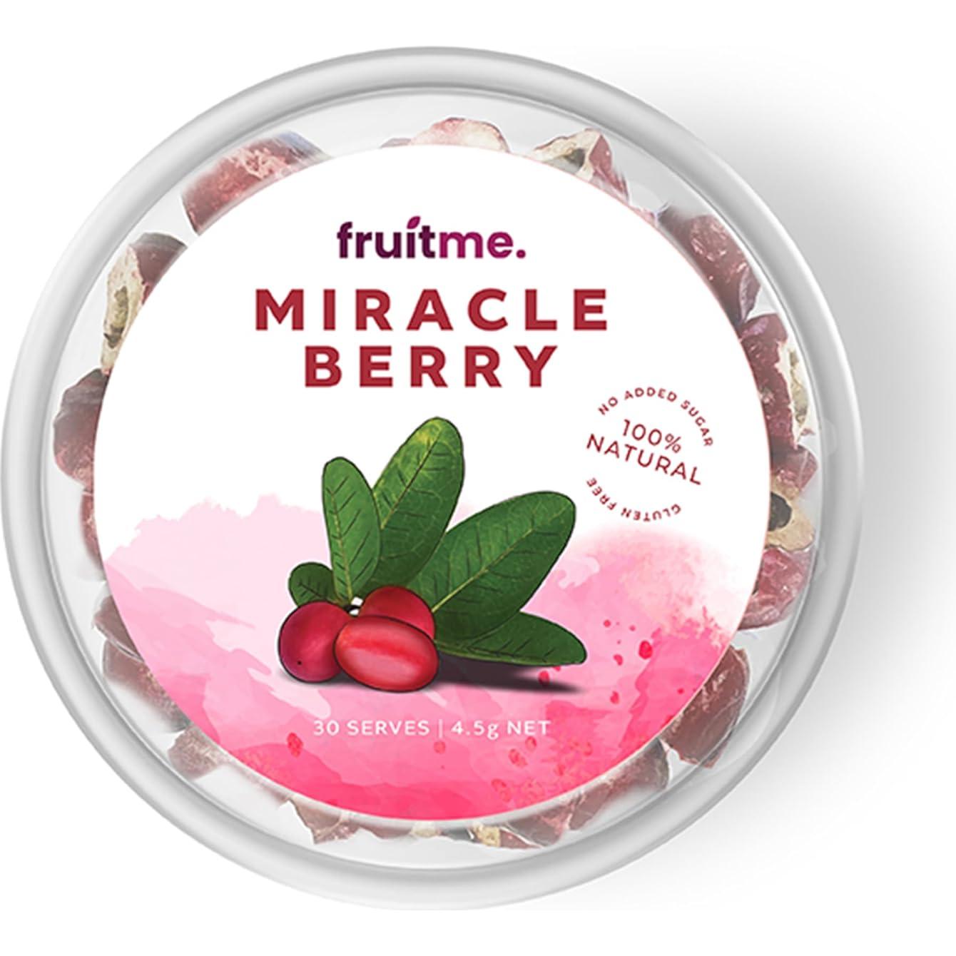 Baya Milagrosa Entera - 30 Mitades Secas - Endulzante Natural