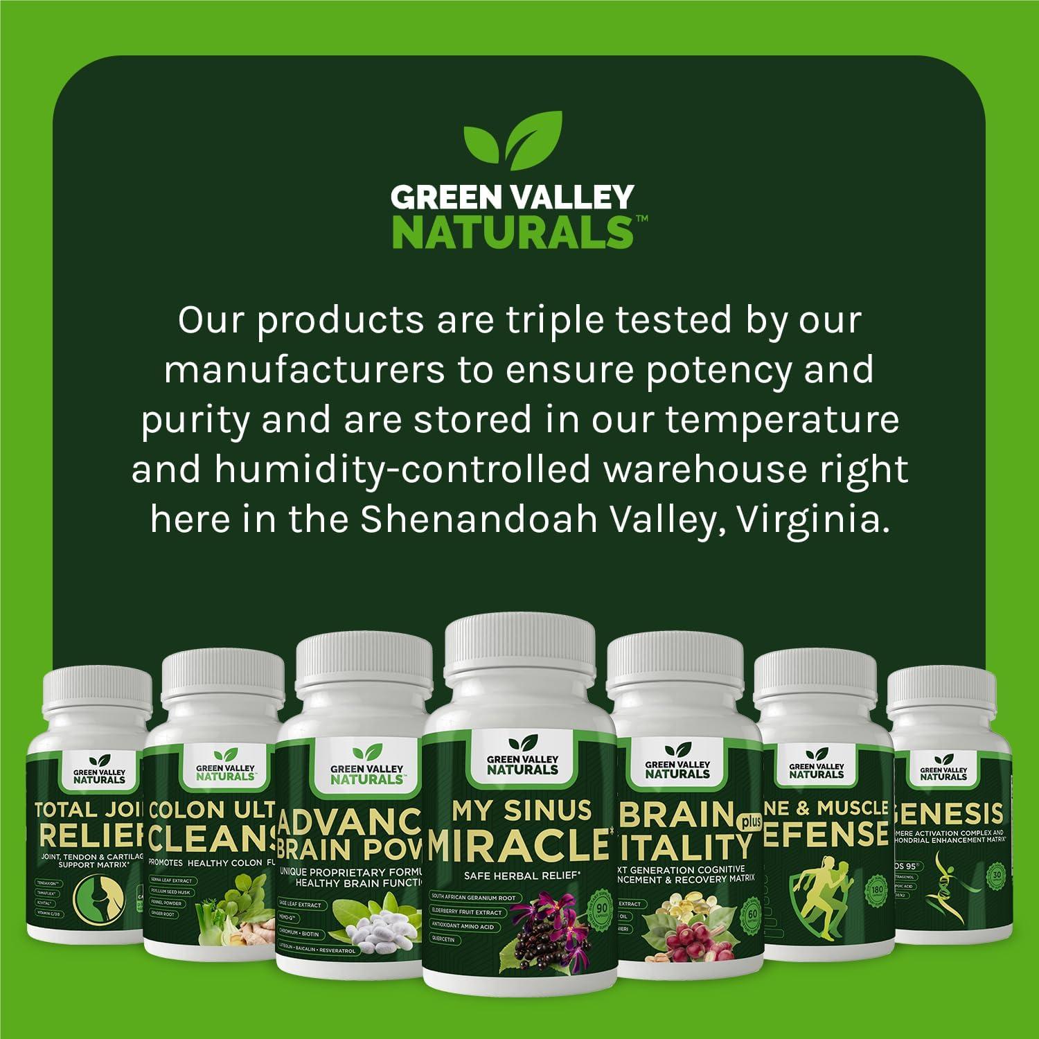 Suplemento Herbal Milagro de Seno Green Valley Naturals 90 Cápsulas