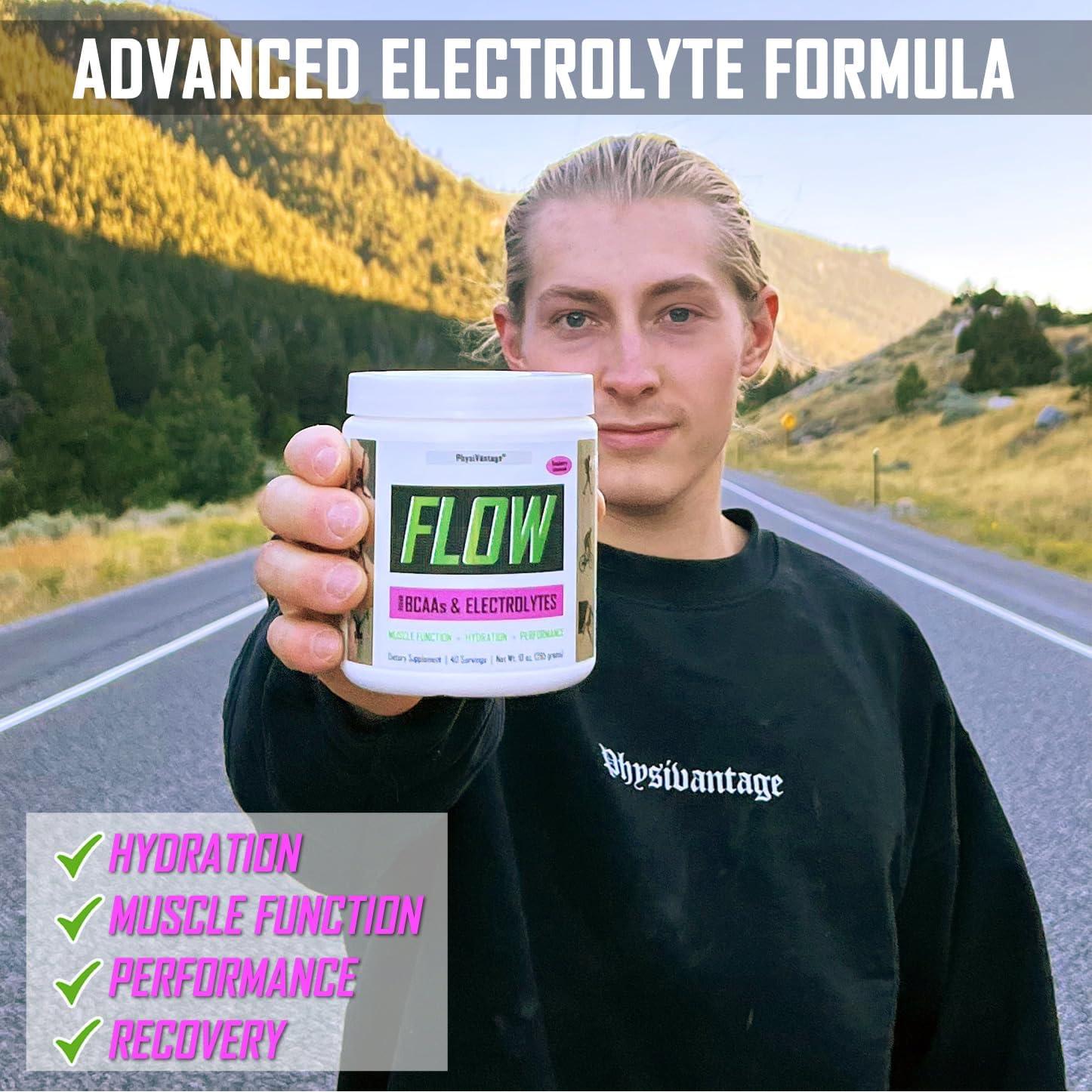 Polvo de Electrolitos Flow PhysiVantage 40 Porciones Limonada