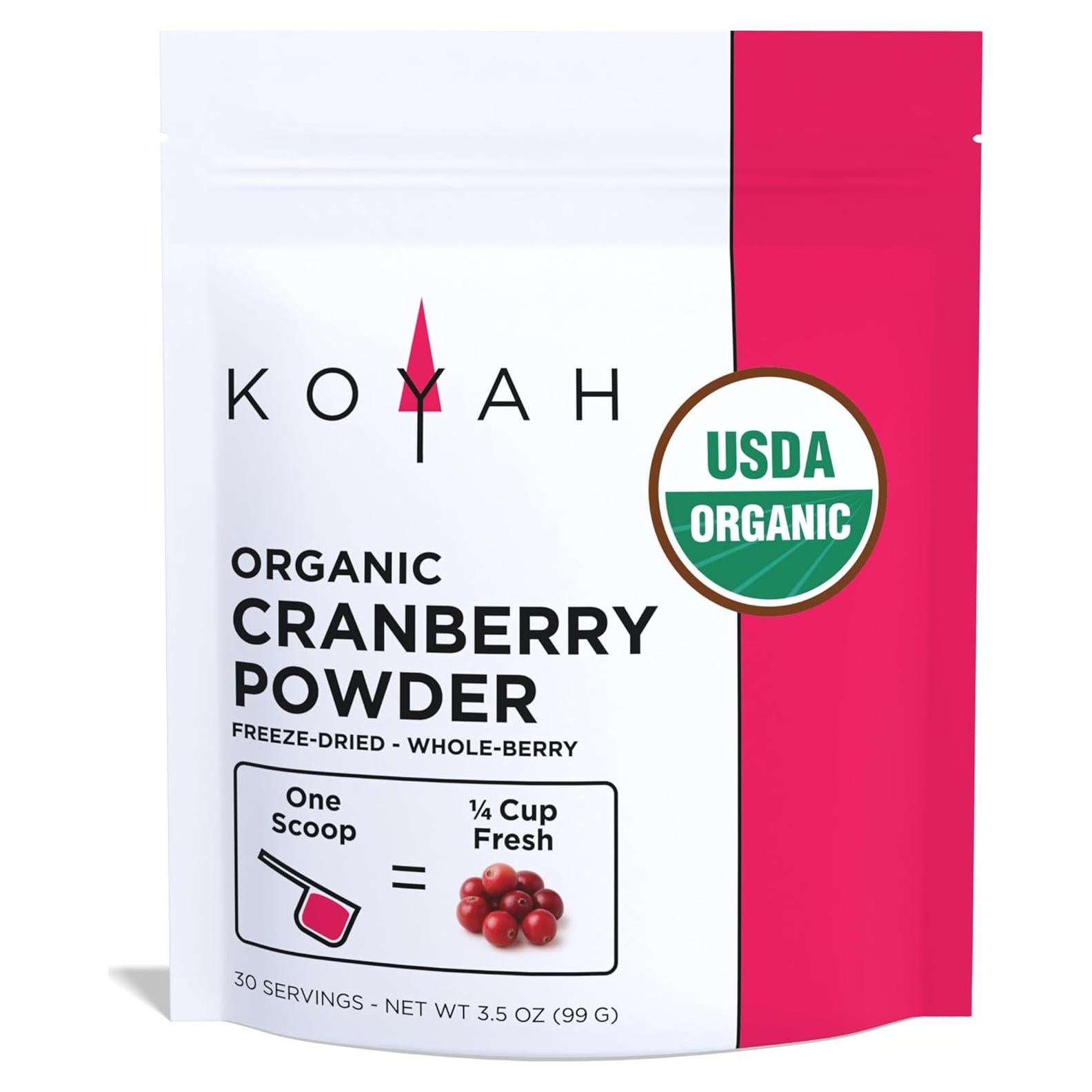 Polvo de Arándano Orgánico KOYAH - 30 Porciones Liofilizado