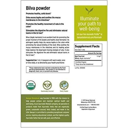 Polvo de Bilva Orgánico Banyan Botanicals 226g - Aegle marmelos