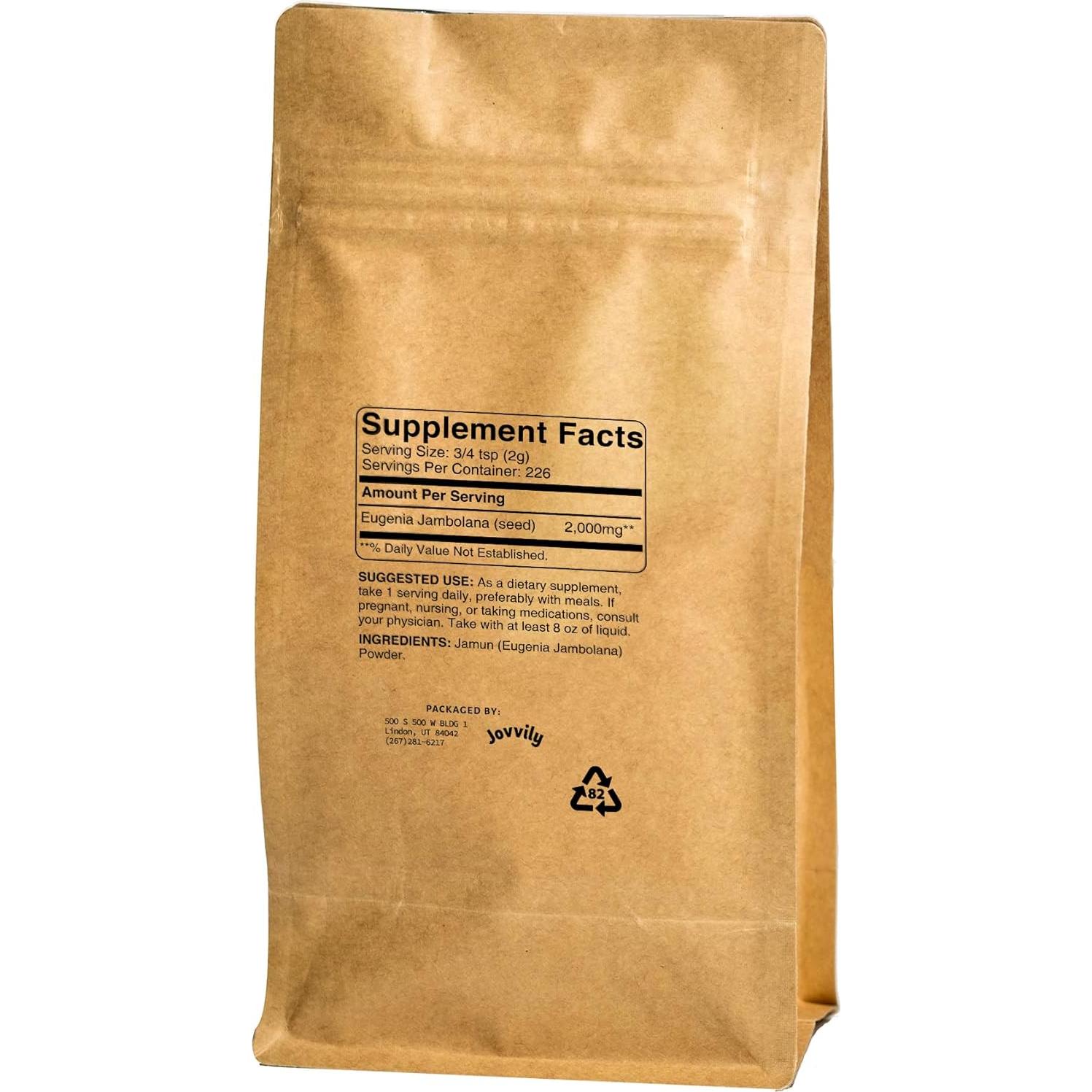 Polvo de Jamun Jovvily 450g - Suplemento Natural Puro