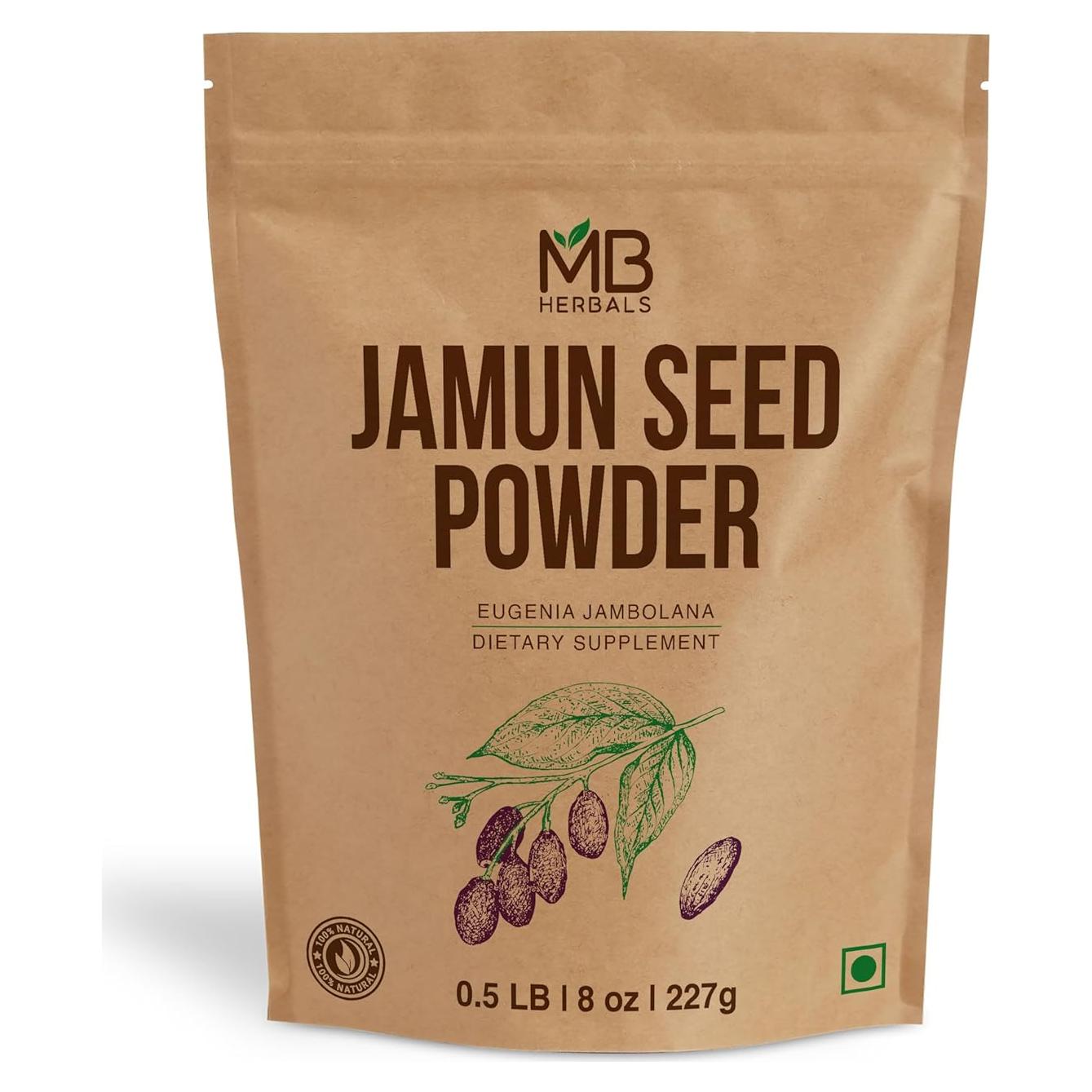 Polvo de Semilla de Jamun MB Herbals 227g - 75 Porciones