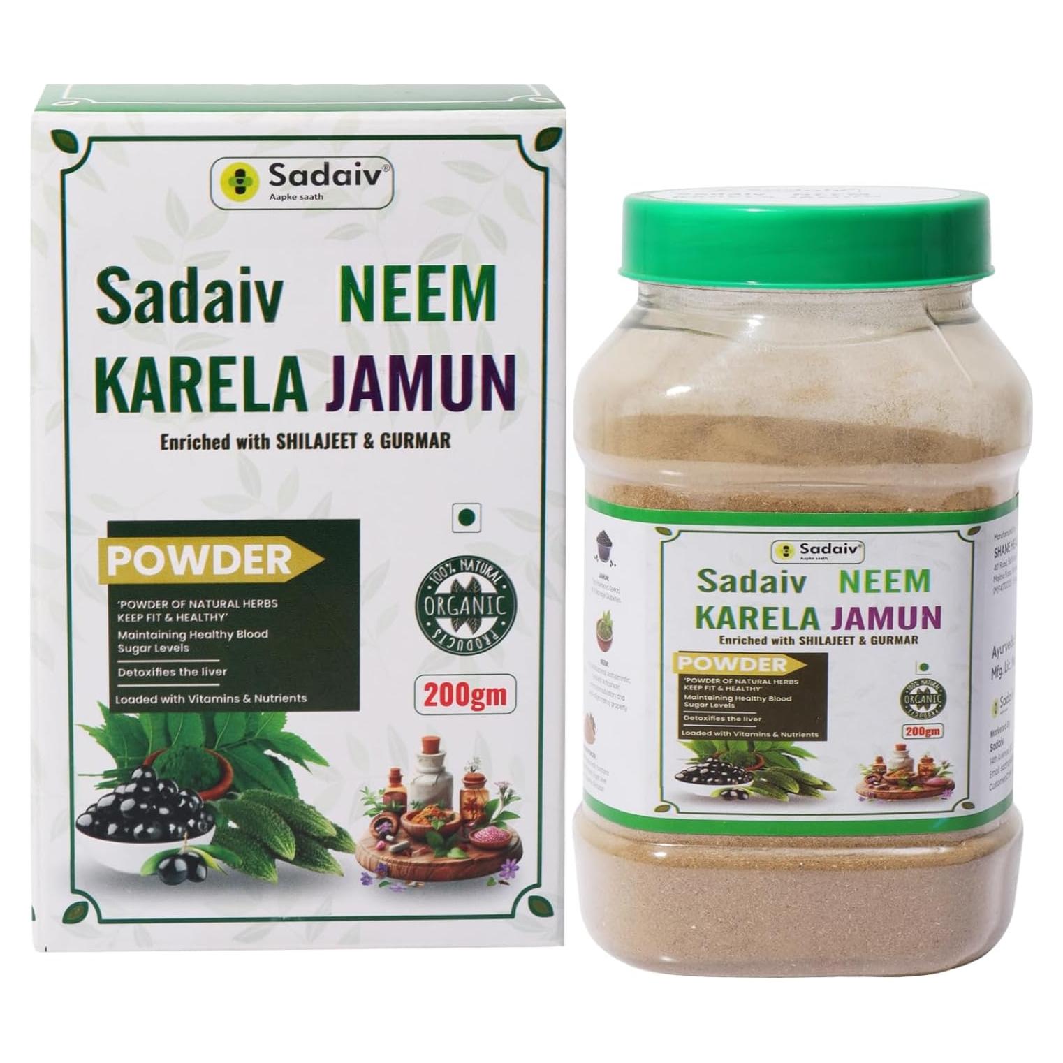 Polvo de Neem Karela Jamun Sadaiv 200g - Shane Healthcare