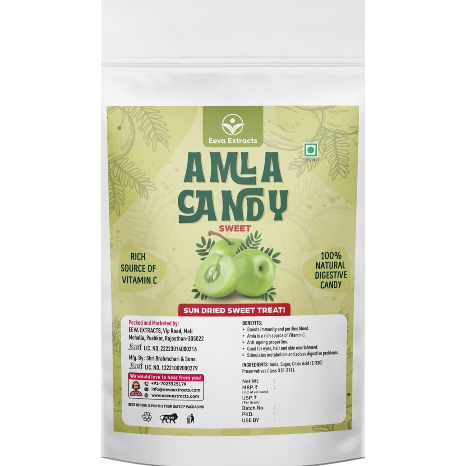 Dulce de Amla Eeva Extracts 200g - Snack Natural Saludable