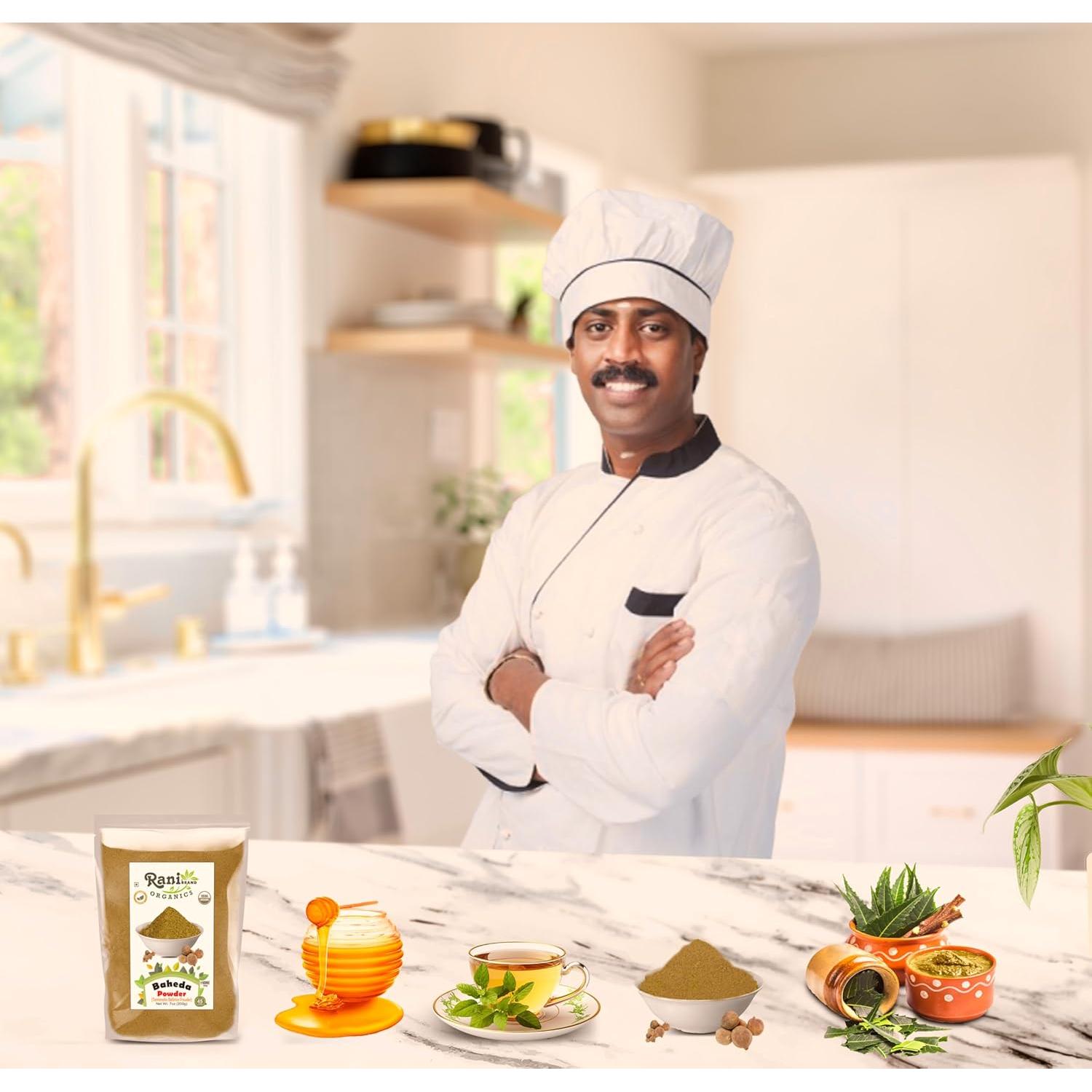Polvo de Baheda Orgánico Rani 200g - Sin Gluten, Vegano, Kosher