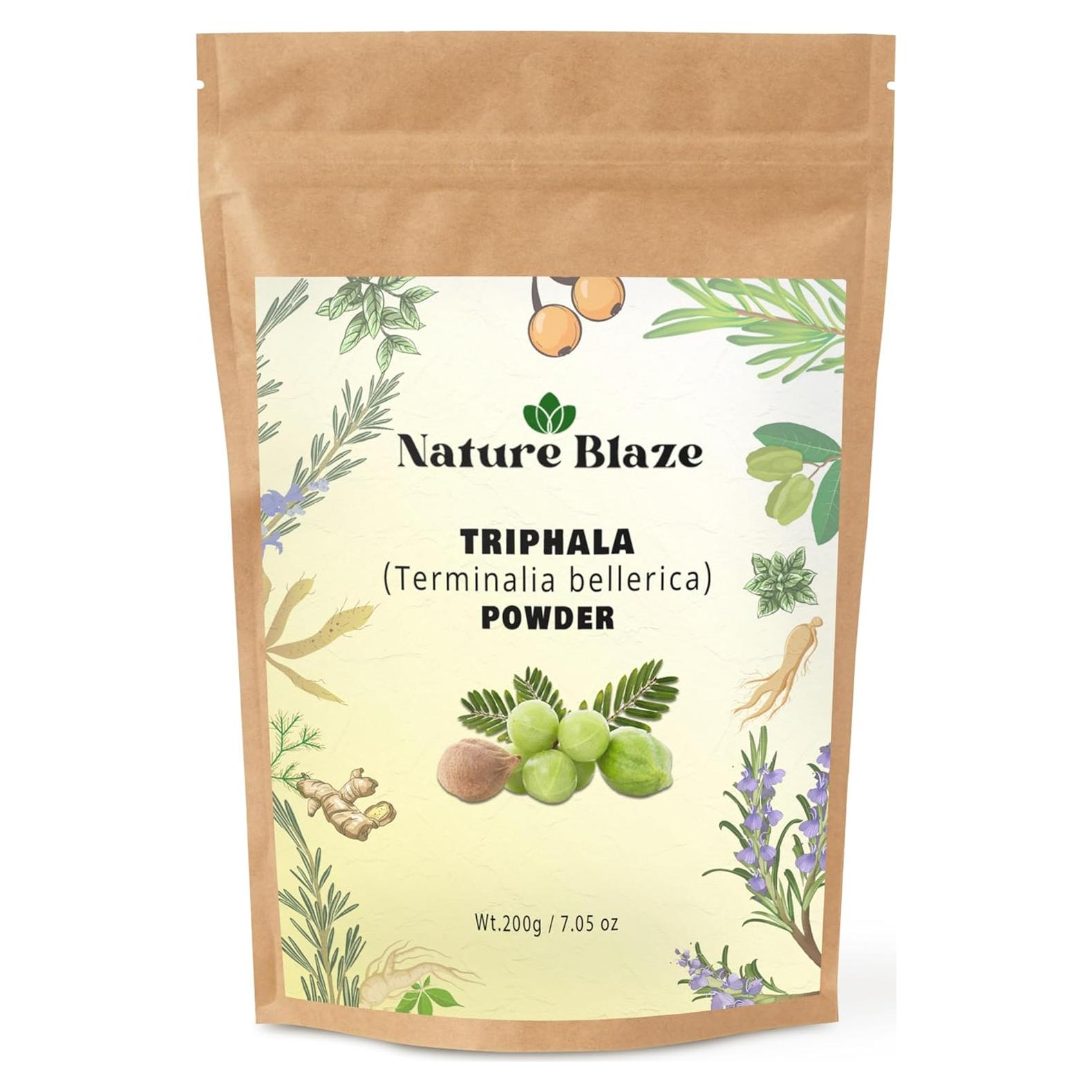 Polvo de Triphala Natural 200g | Amla, Haritaki, Baheda | Sin Aditivos