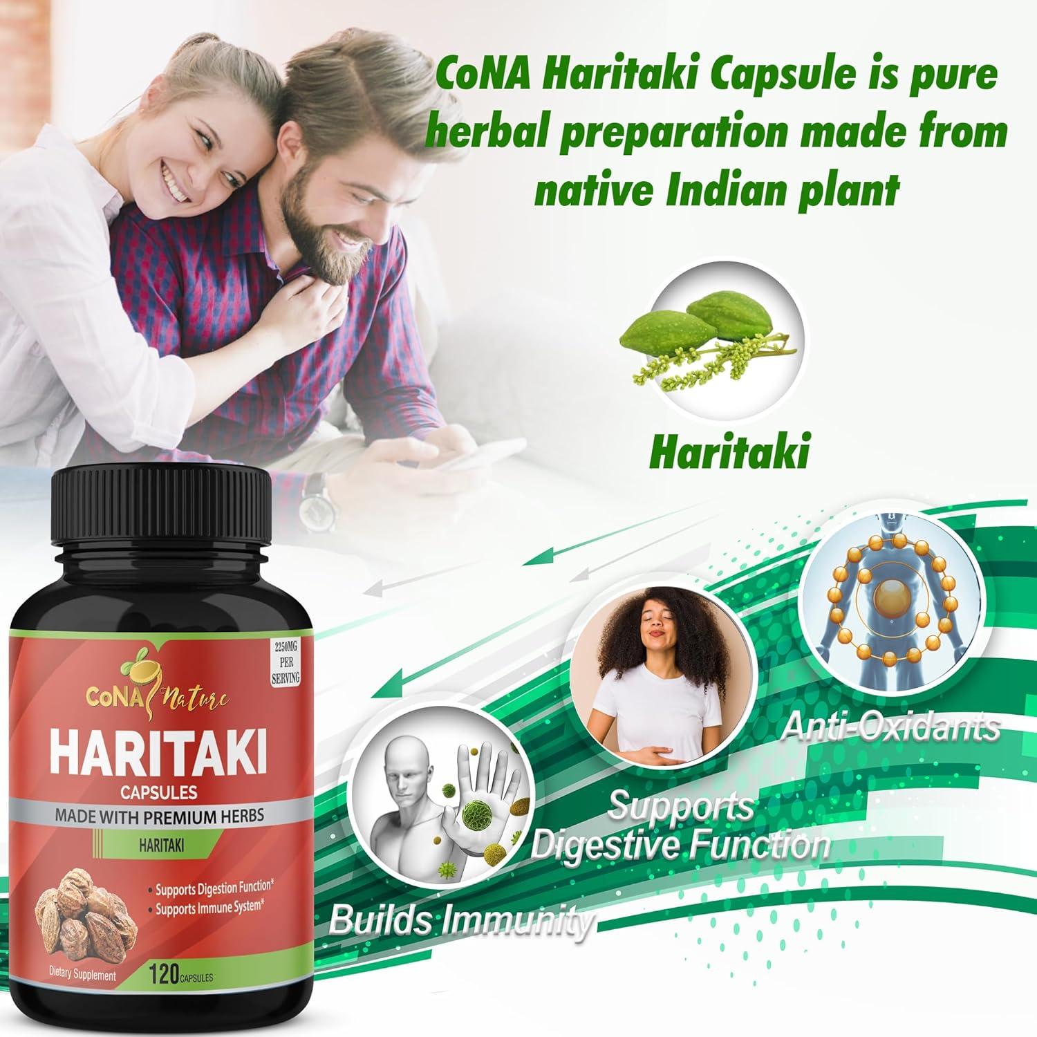 Cápsulas de Haritaki Orgánico Cona Nature 2250mg 120 Caps