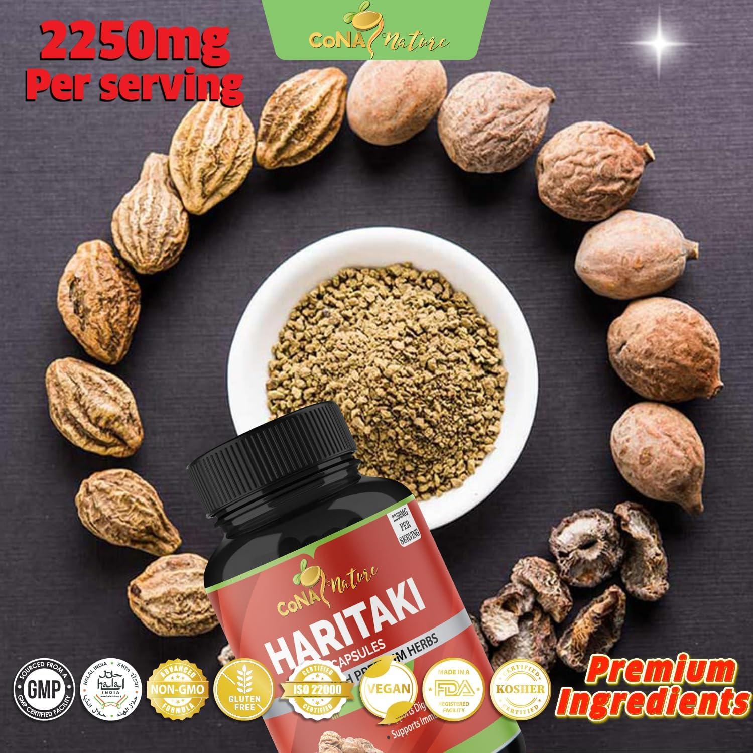 Cápsulas de Haritaki Orgánico Cona Nature 2250mg 120 Caps